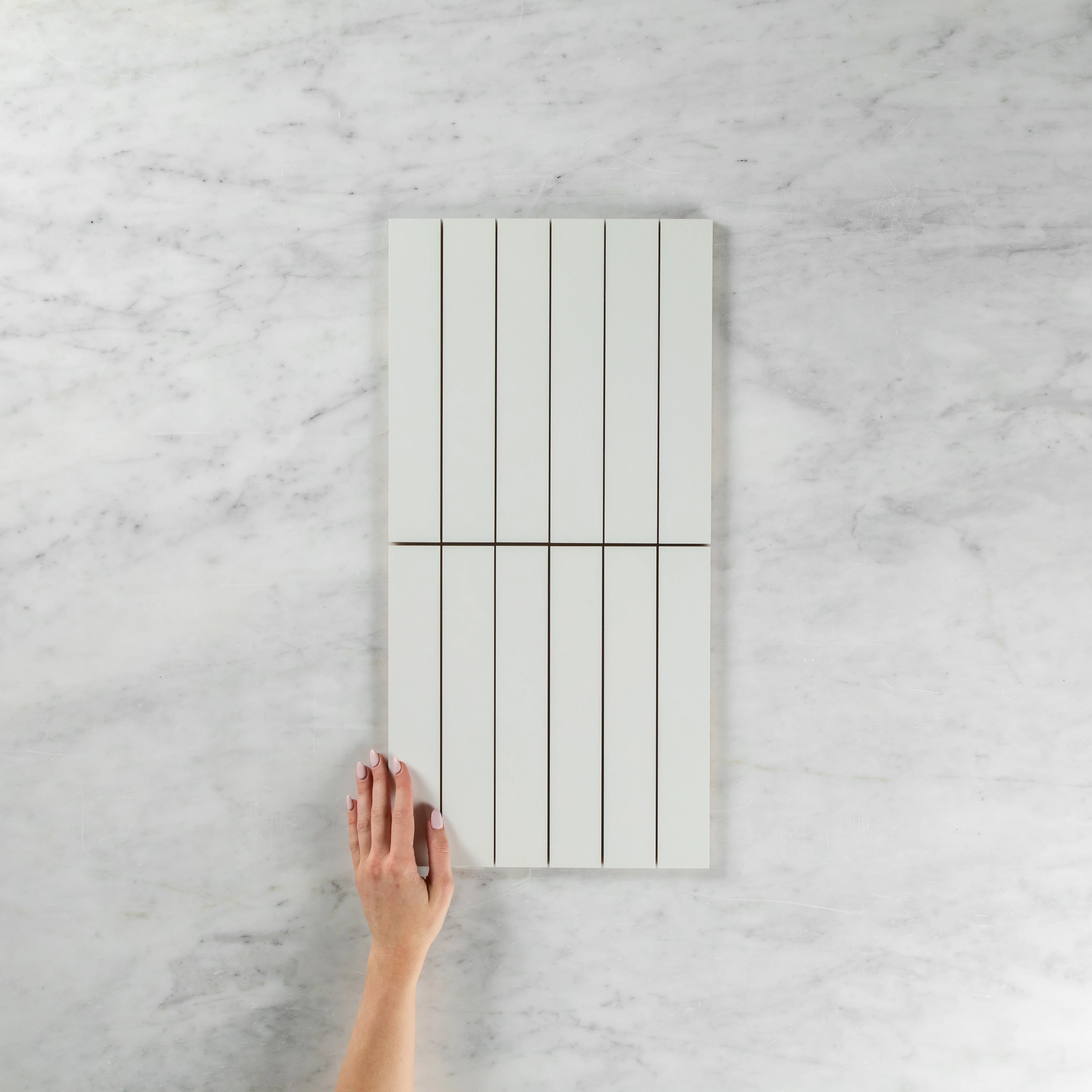 Matte White Rectified Mosaic - Image 2