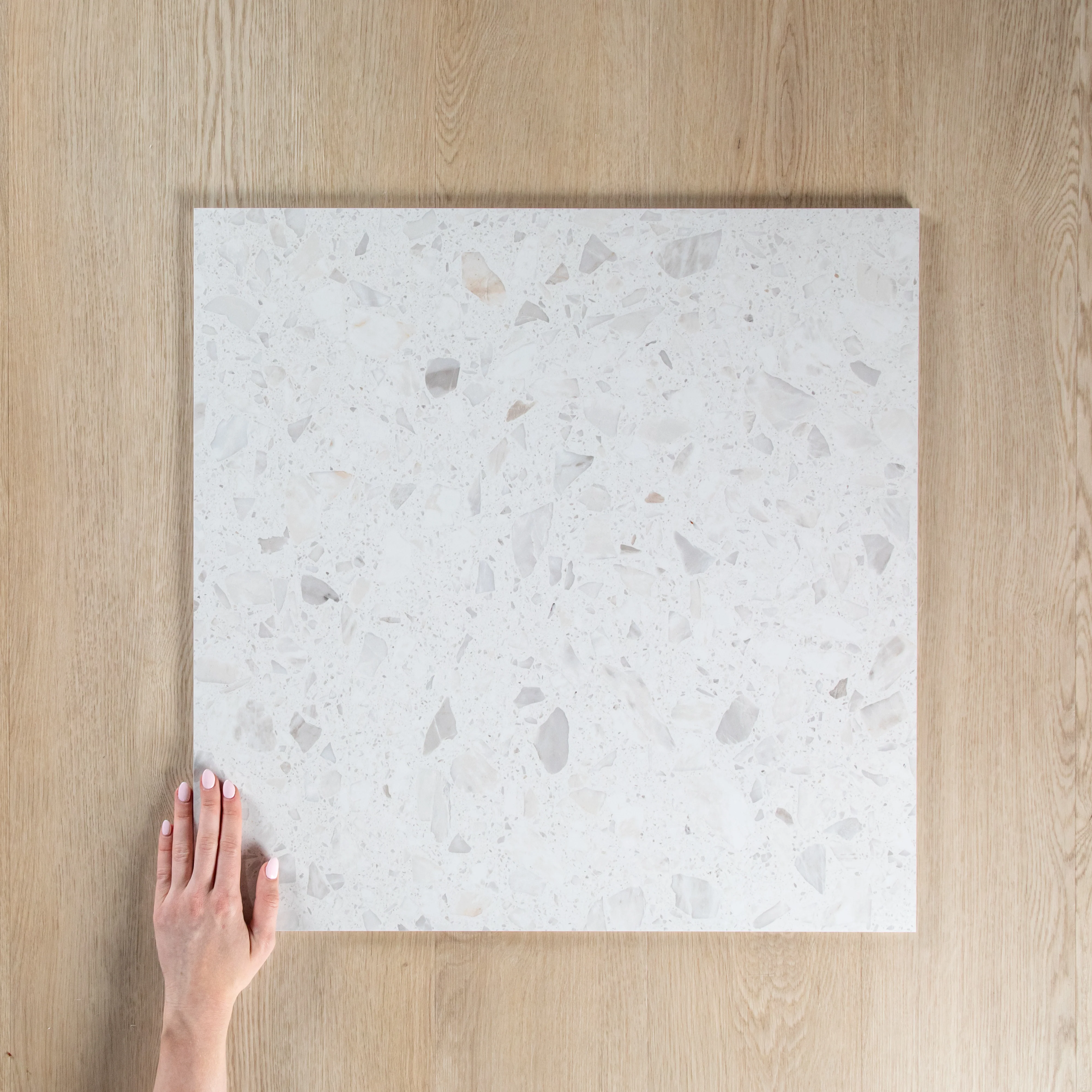 Antique Terrazzo Stone Marshmallow Matte Shine