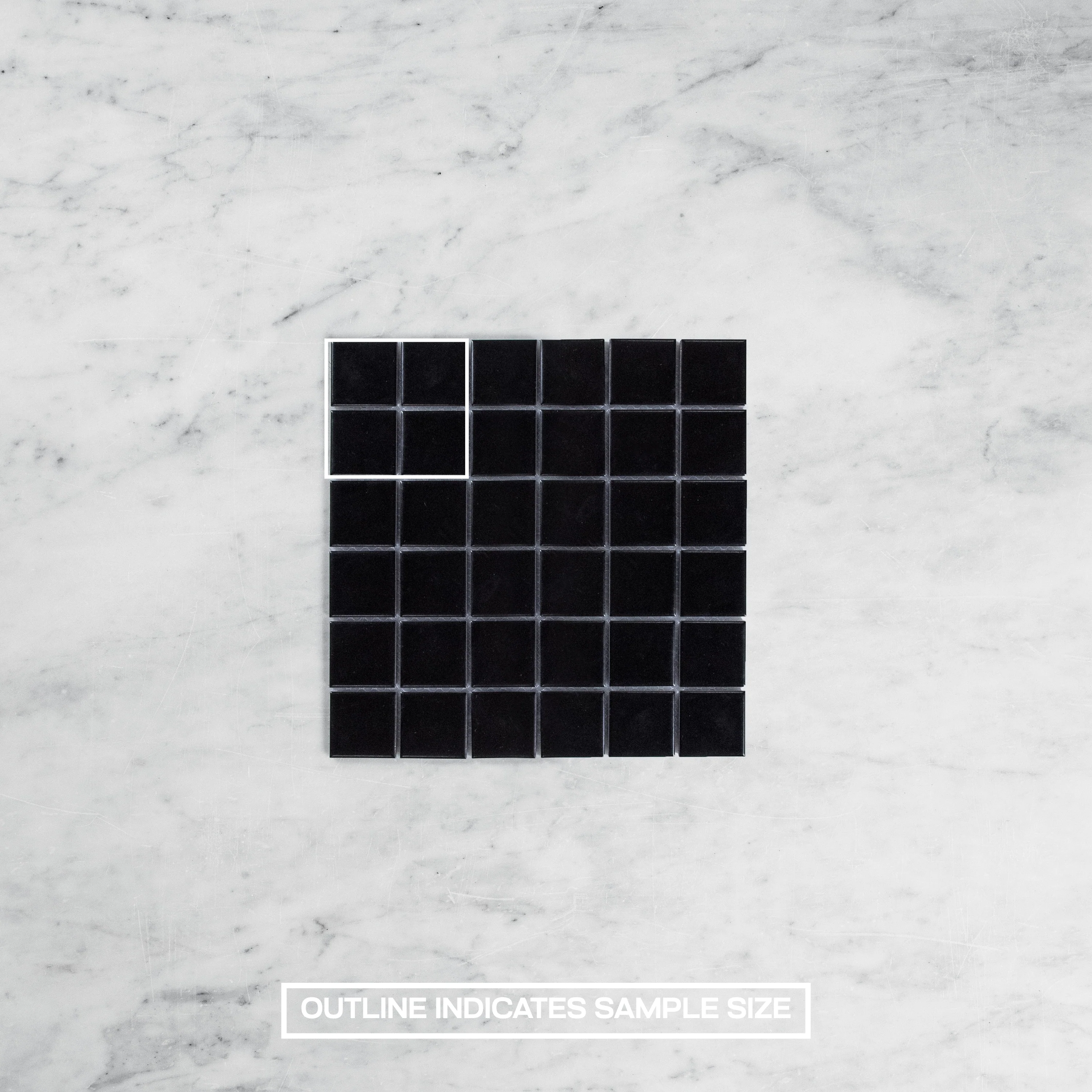 Black Matte 48 x 48 Mosaic - Image 4