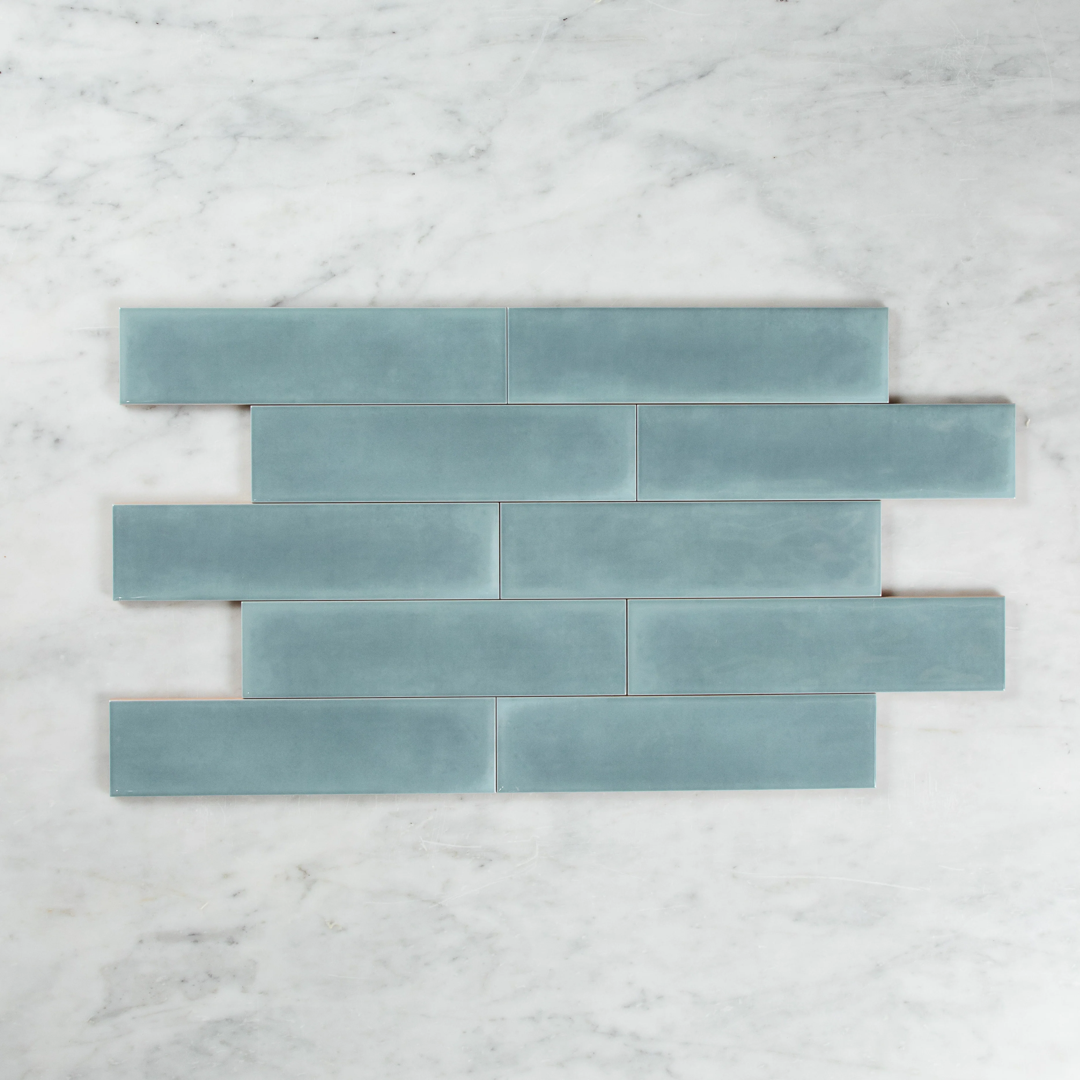 Boutique Baby Blue Gloss Subway Ripple