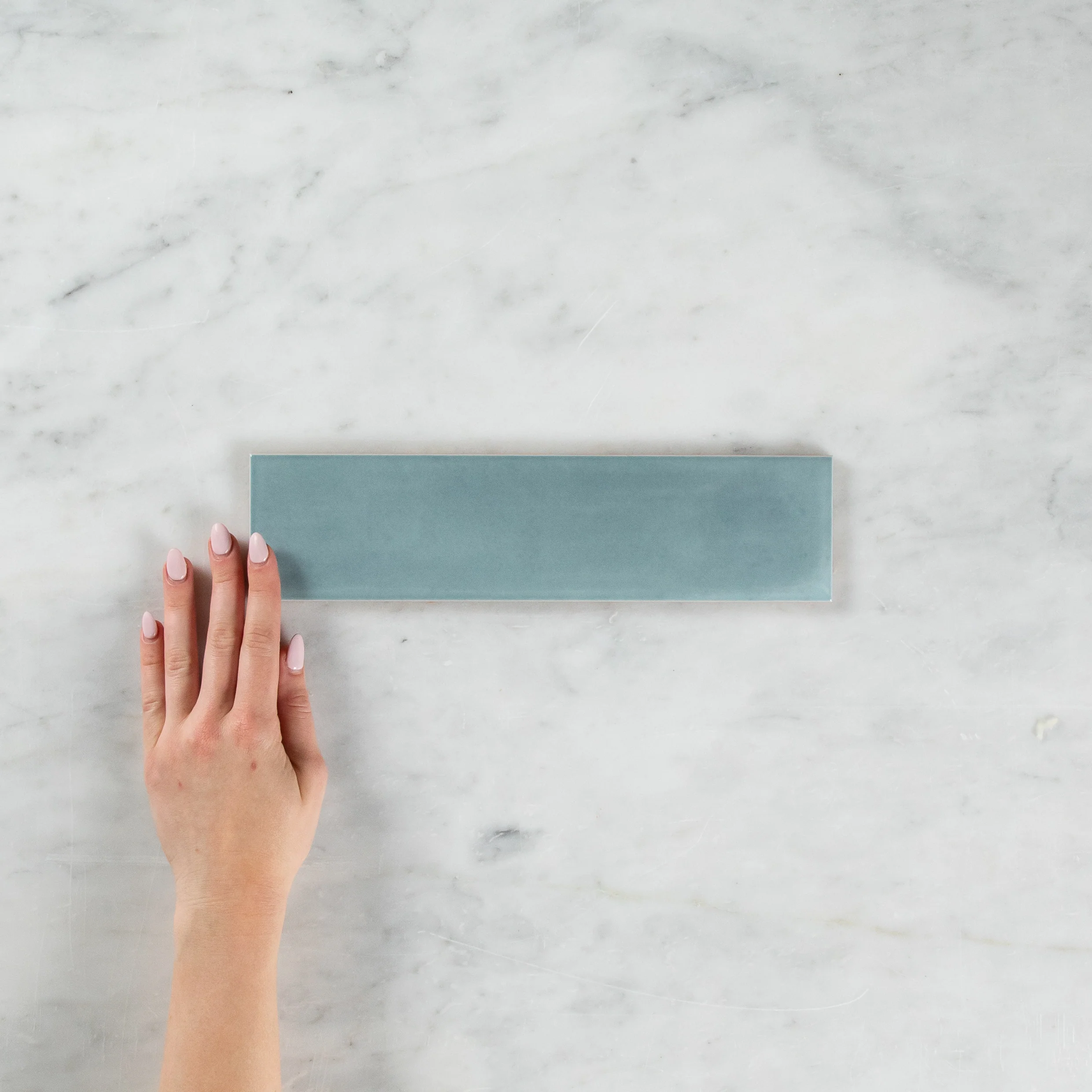 Boutique Baby Blue Gloss Subway Ripple - Image 2