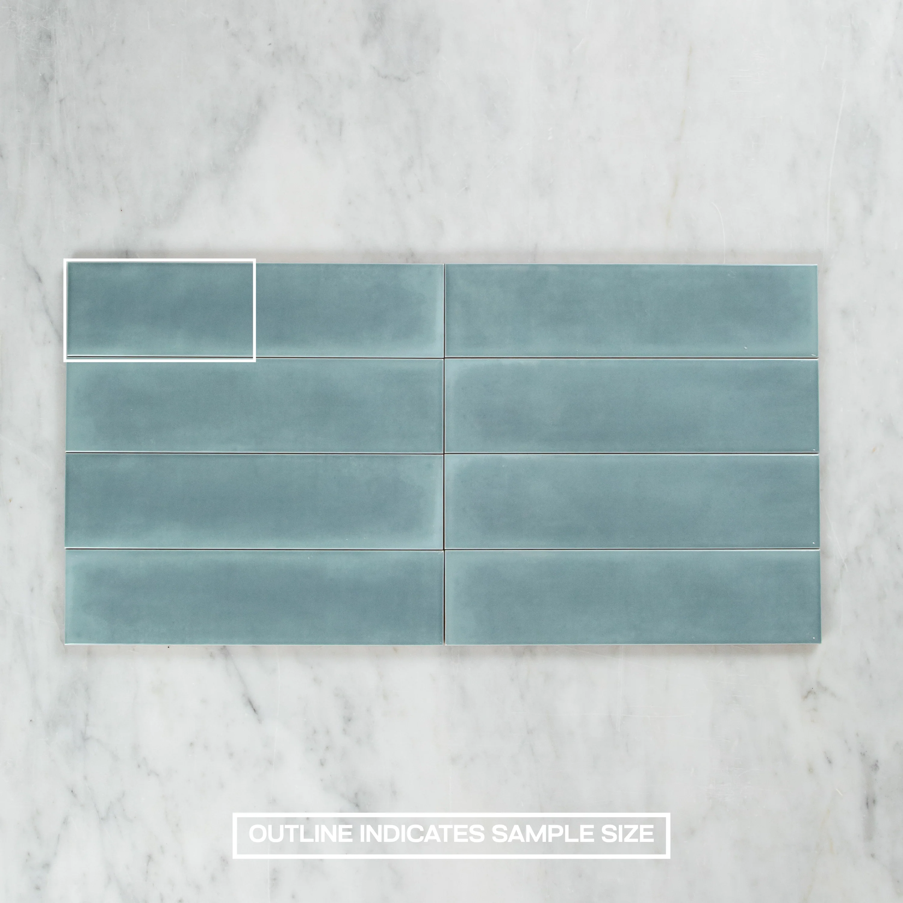 Boutique Baby Blue Gloss Subway Ripple - Image 4