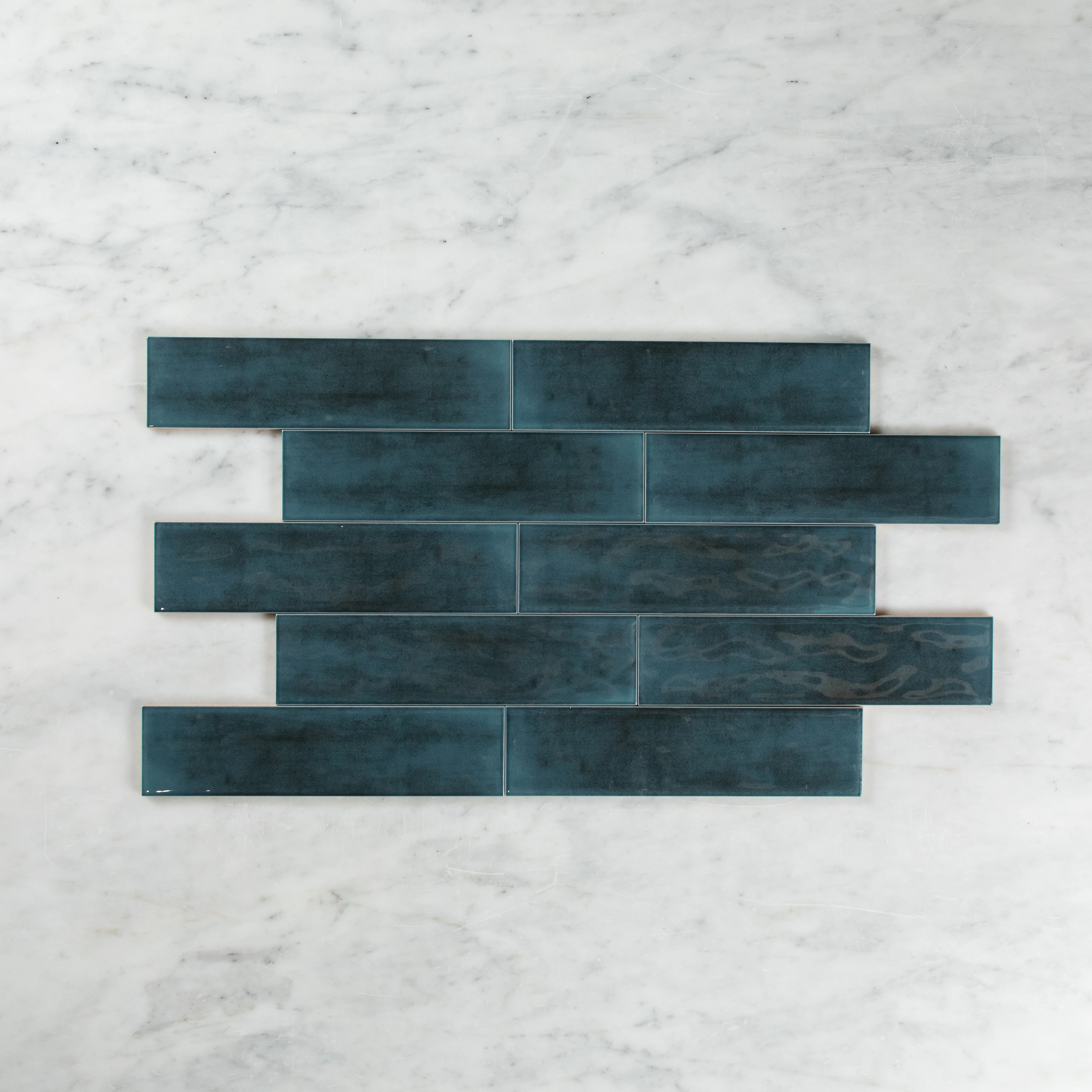 Boutique Navy Blue Gloss Subway Ripple - Image 6