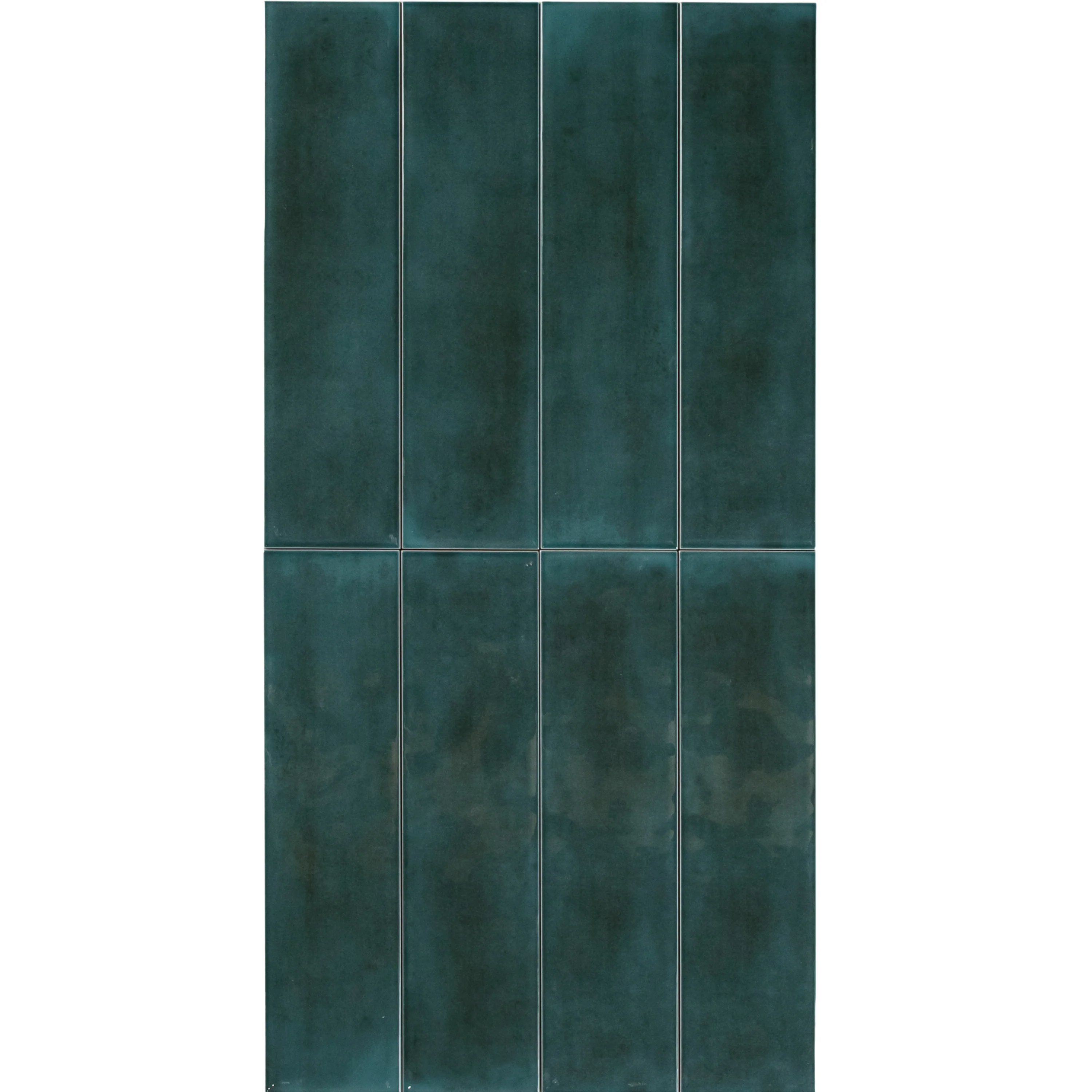 Boutique Peacock Green Gloss Subway Ripple - Image 3