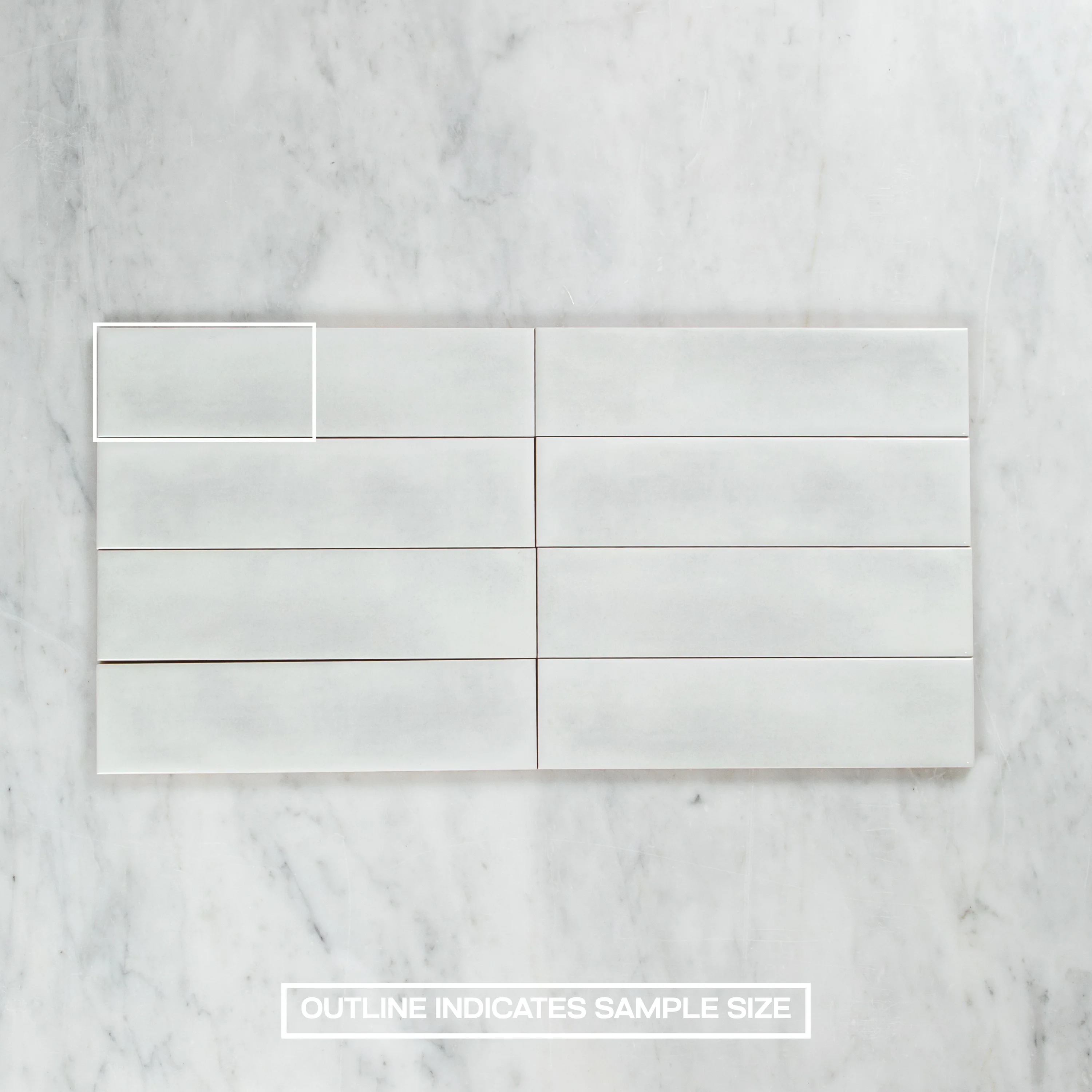Boutique White Gloss Subway Ripple - Image 5
