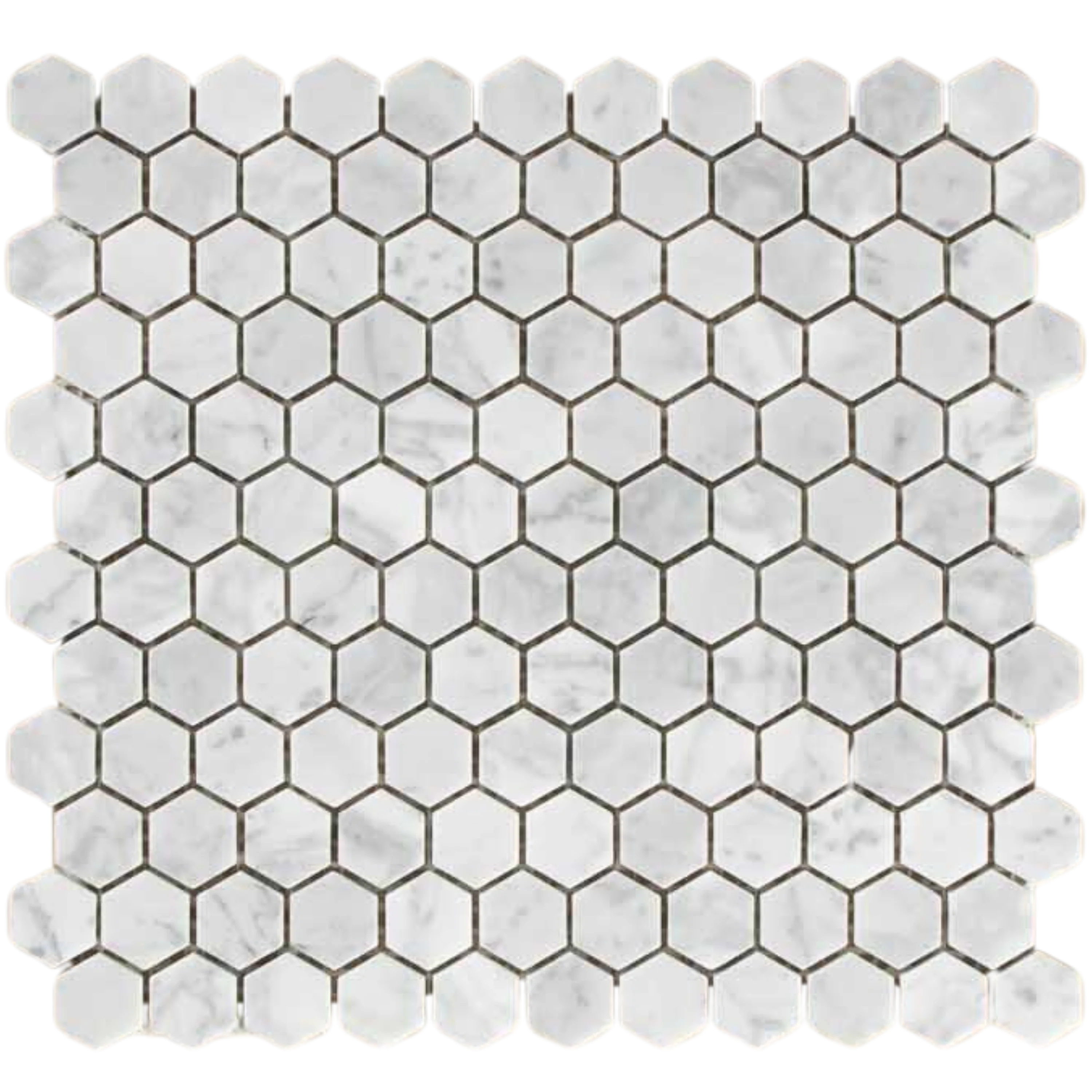 Carrara Marble Mosaic Hexagon Honed Small - Image 3