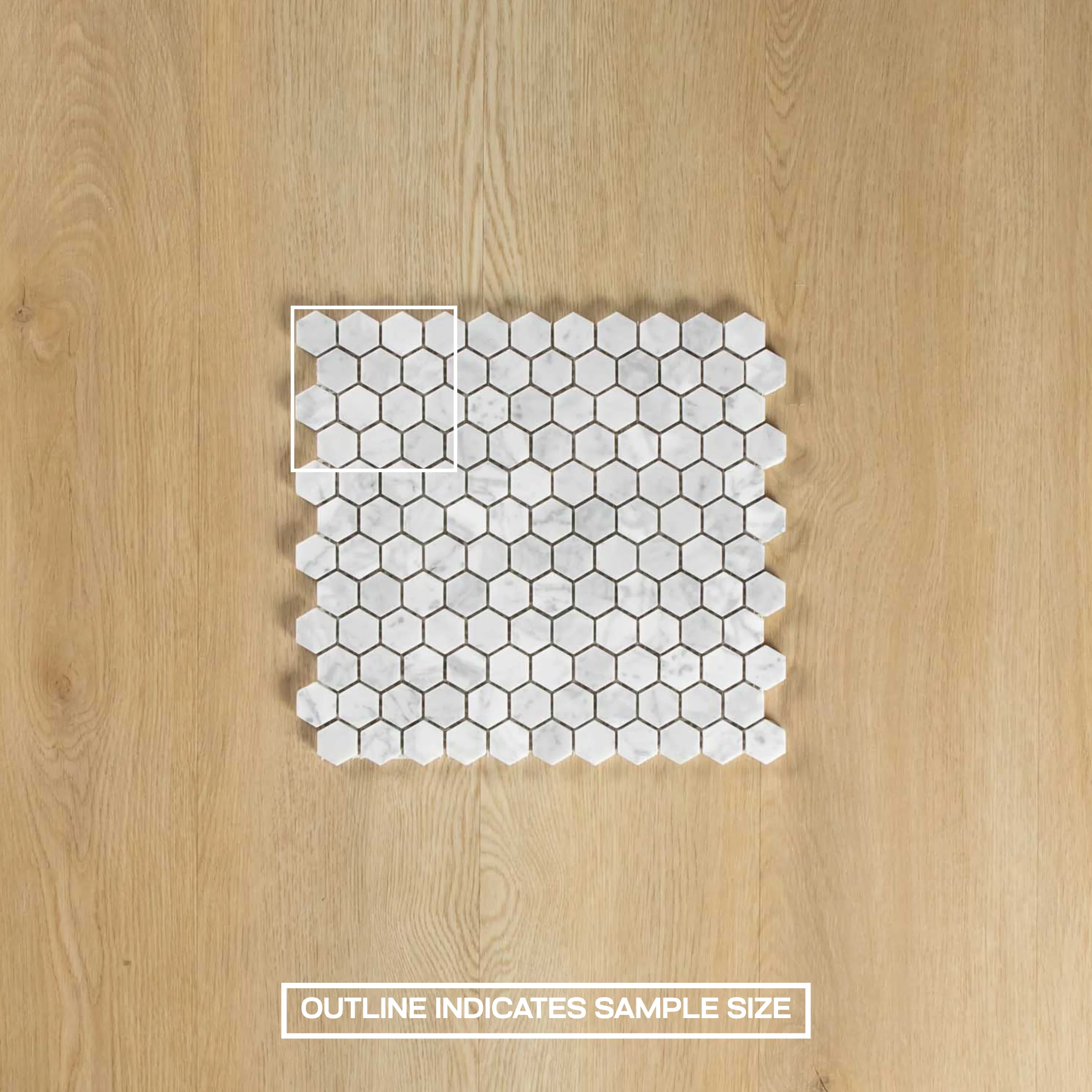 Carrara Marble Mosaic Hexagon Honed Small - Image 4