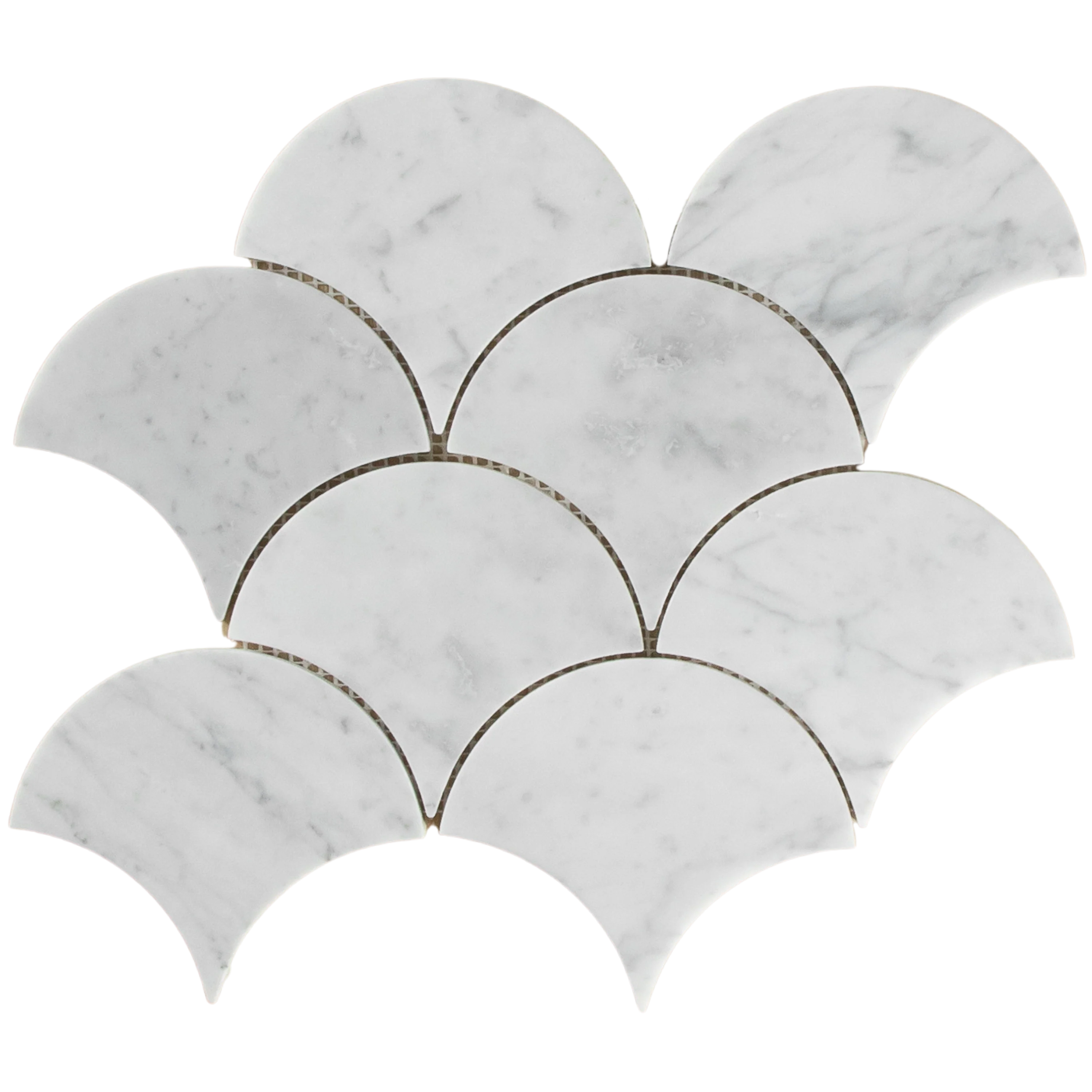 Carrara Marble Mosaic Large Fans - Image 4