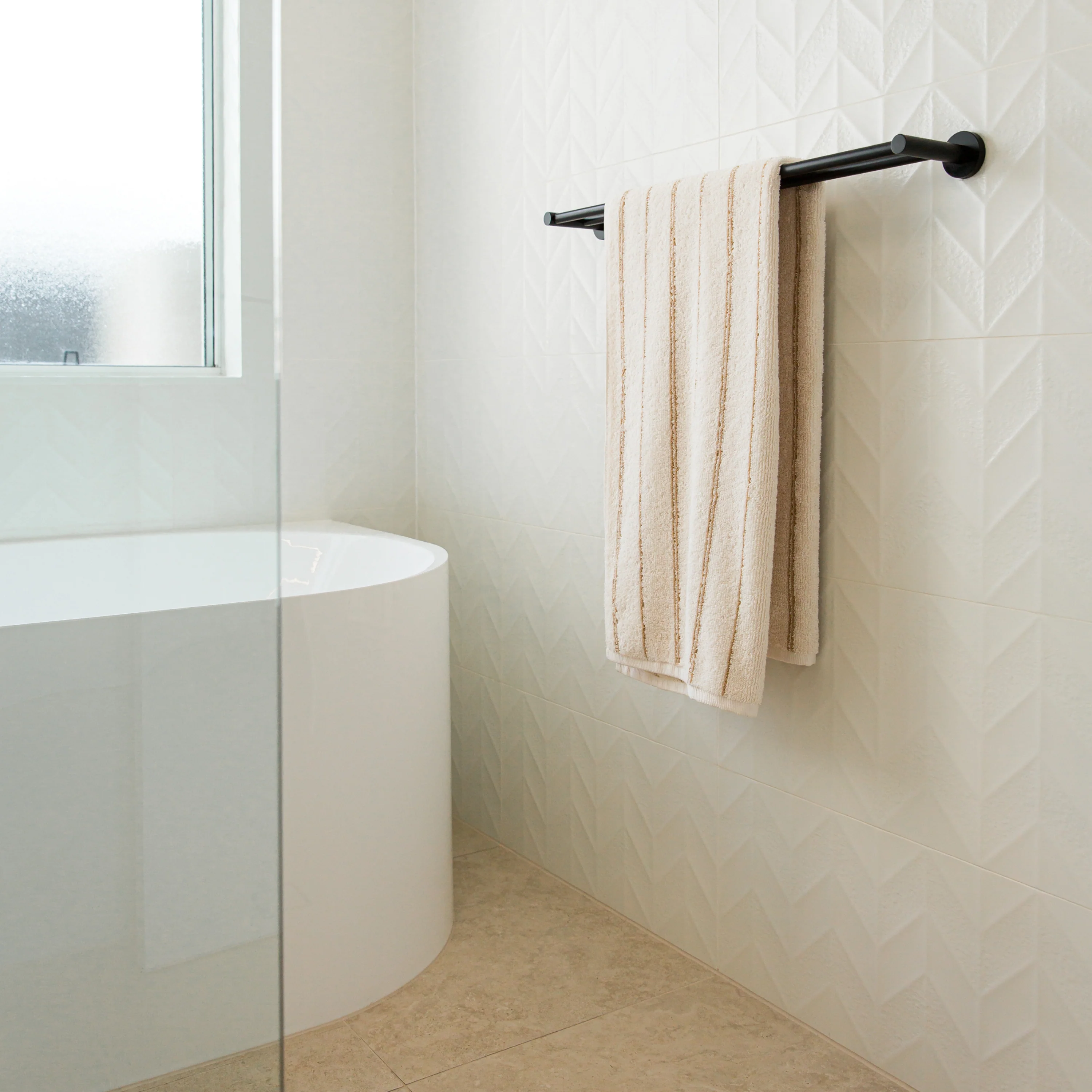 Chevron White Matte - Image 3