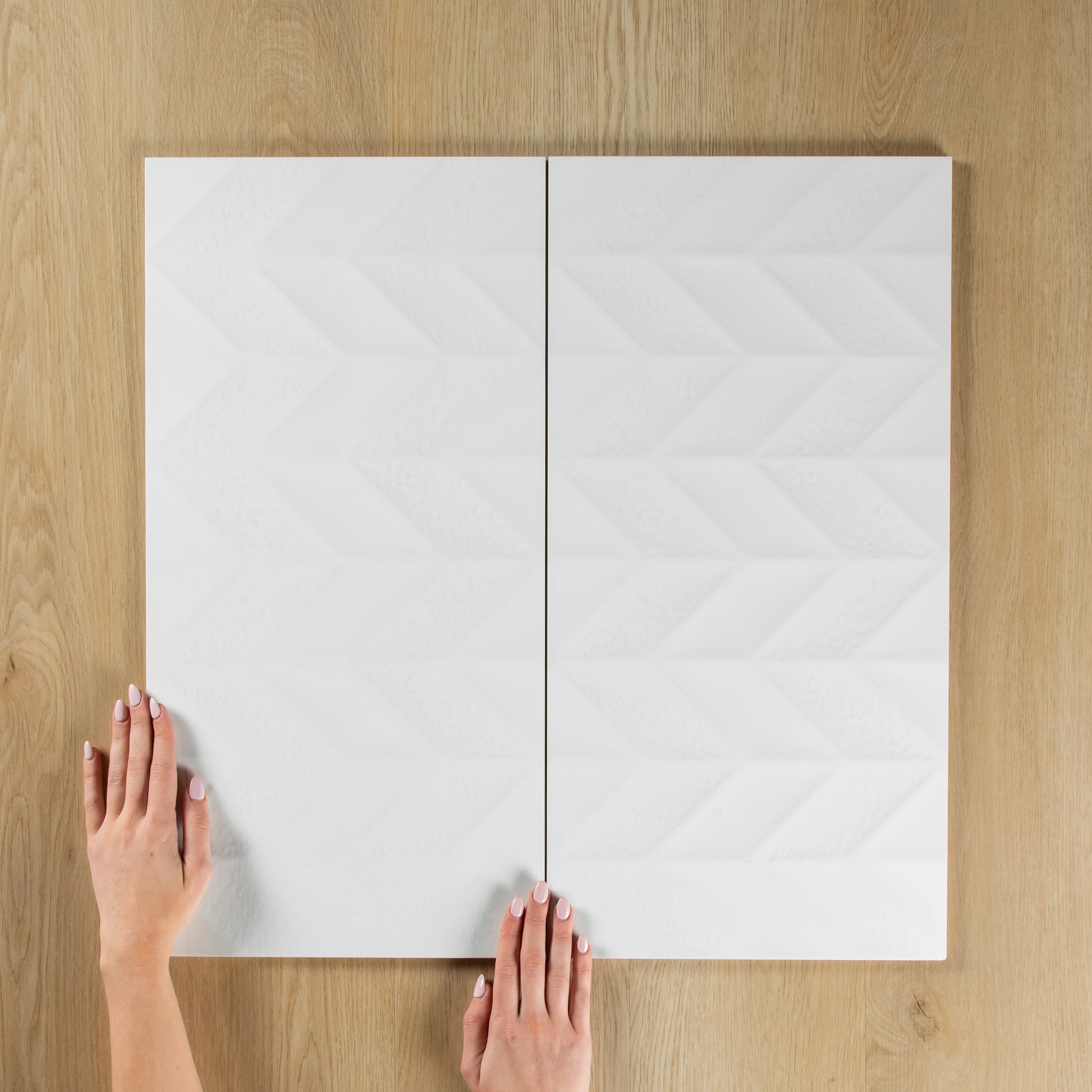 Chevron White Matte - Image 7