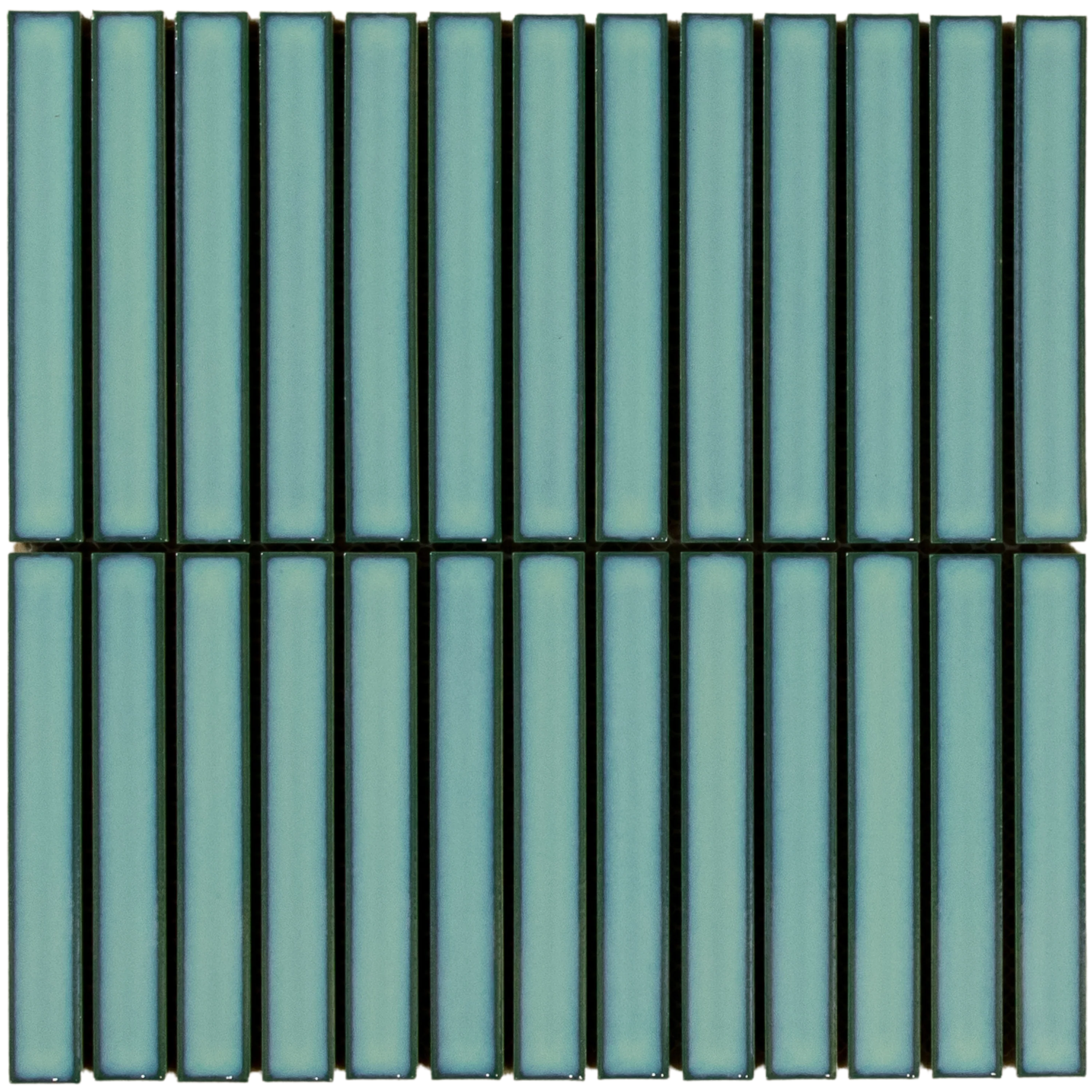 Clovelly Antique Light Green Gloss Concave Kit Kat Mosaic Mosaic - Image 3