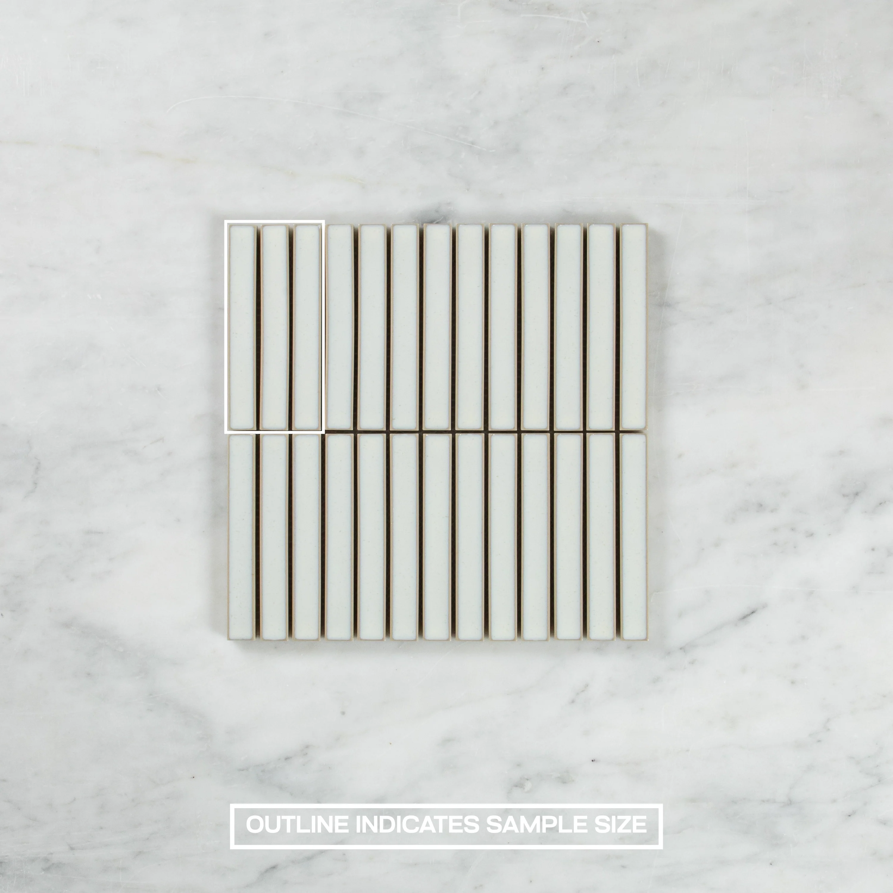 Clovelly Antique White Gloss Concave Kit Kat Mosaic - Image 4