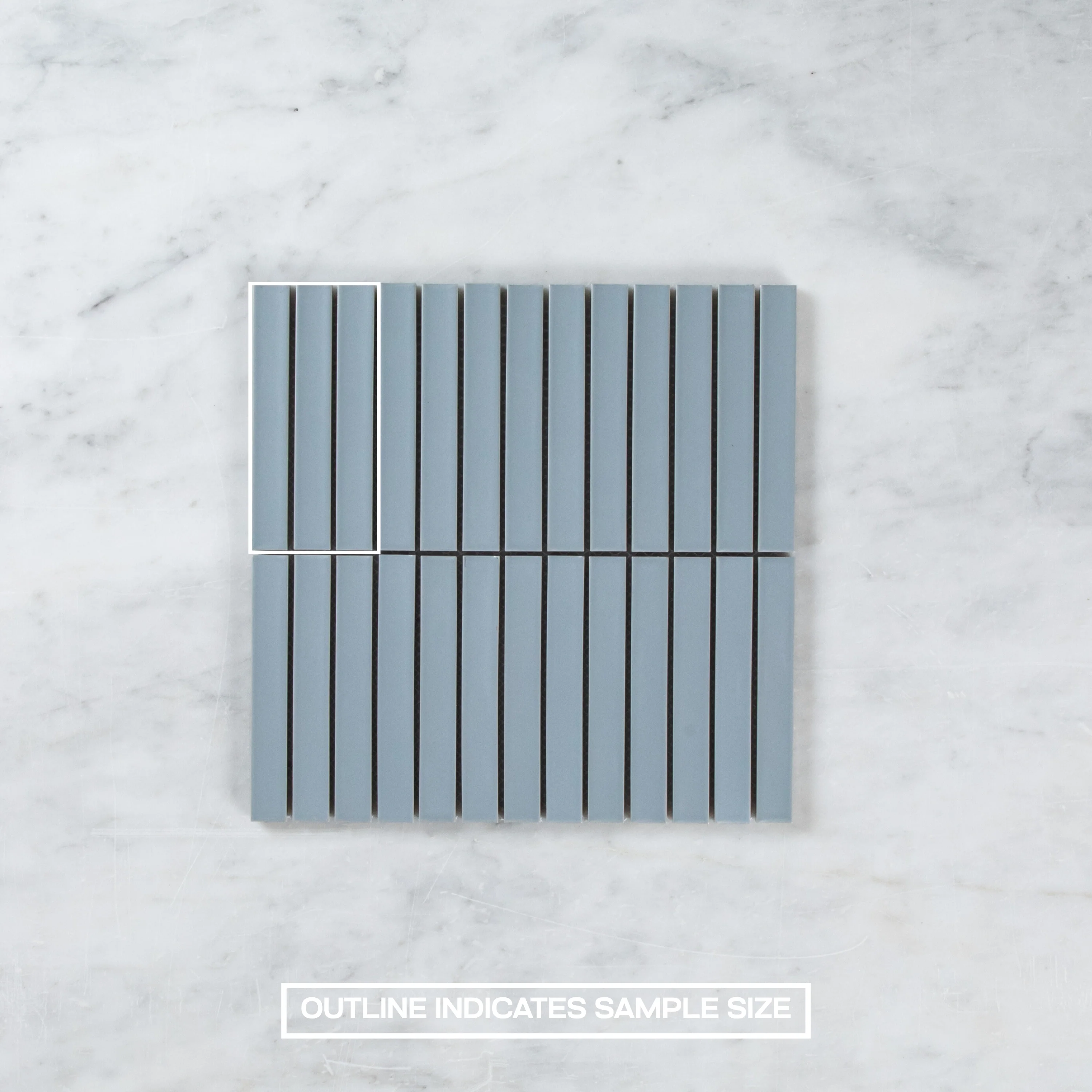 Clovelly Pearl Saphire Matte Concave Kit Kat Mosaic - Image 4
