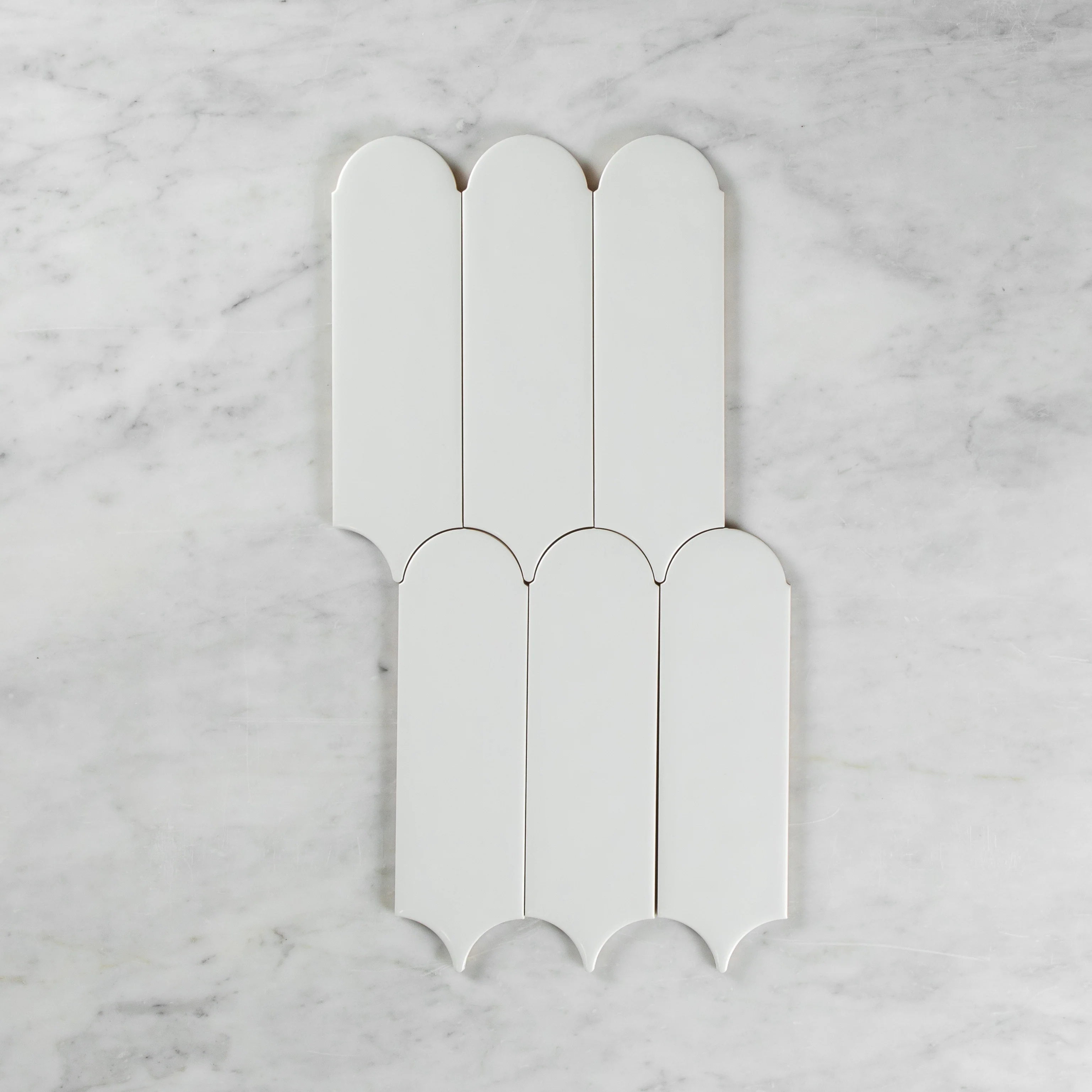 Flemmington Feather White Ripple Matte