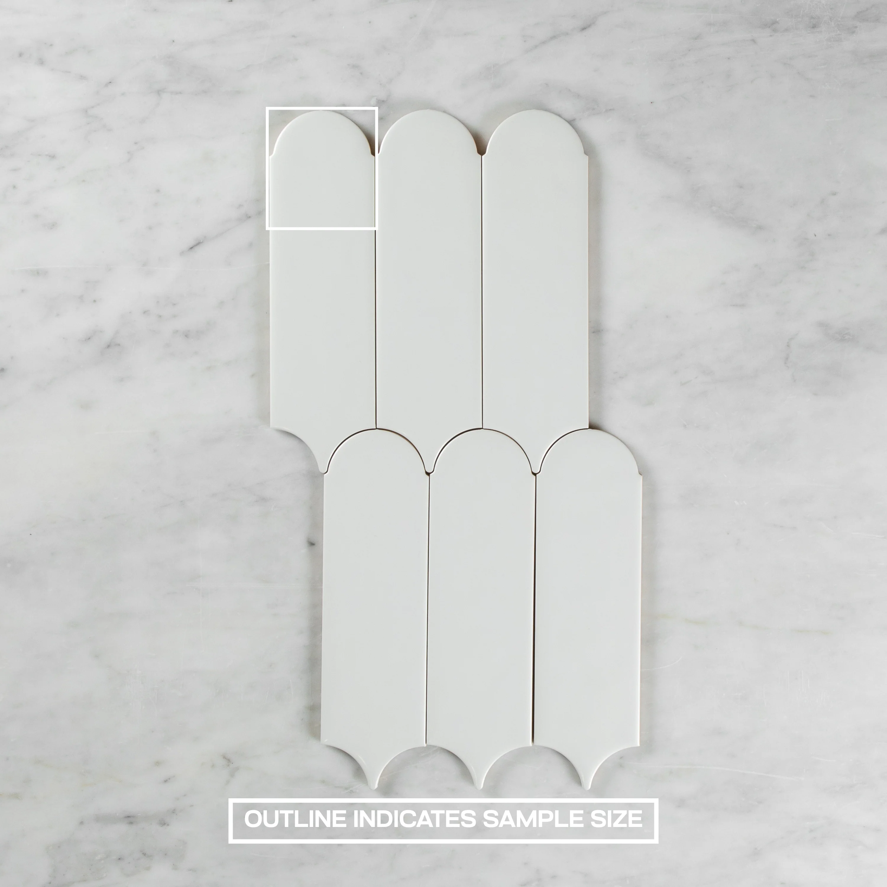 Flemmington Feather White Ripple Matte - Image 4