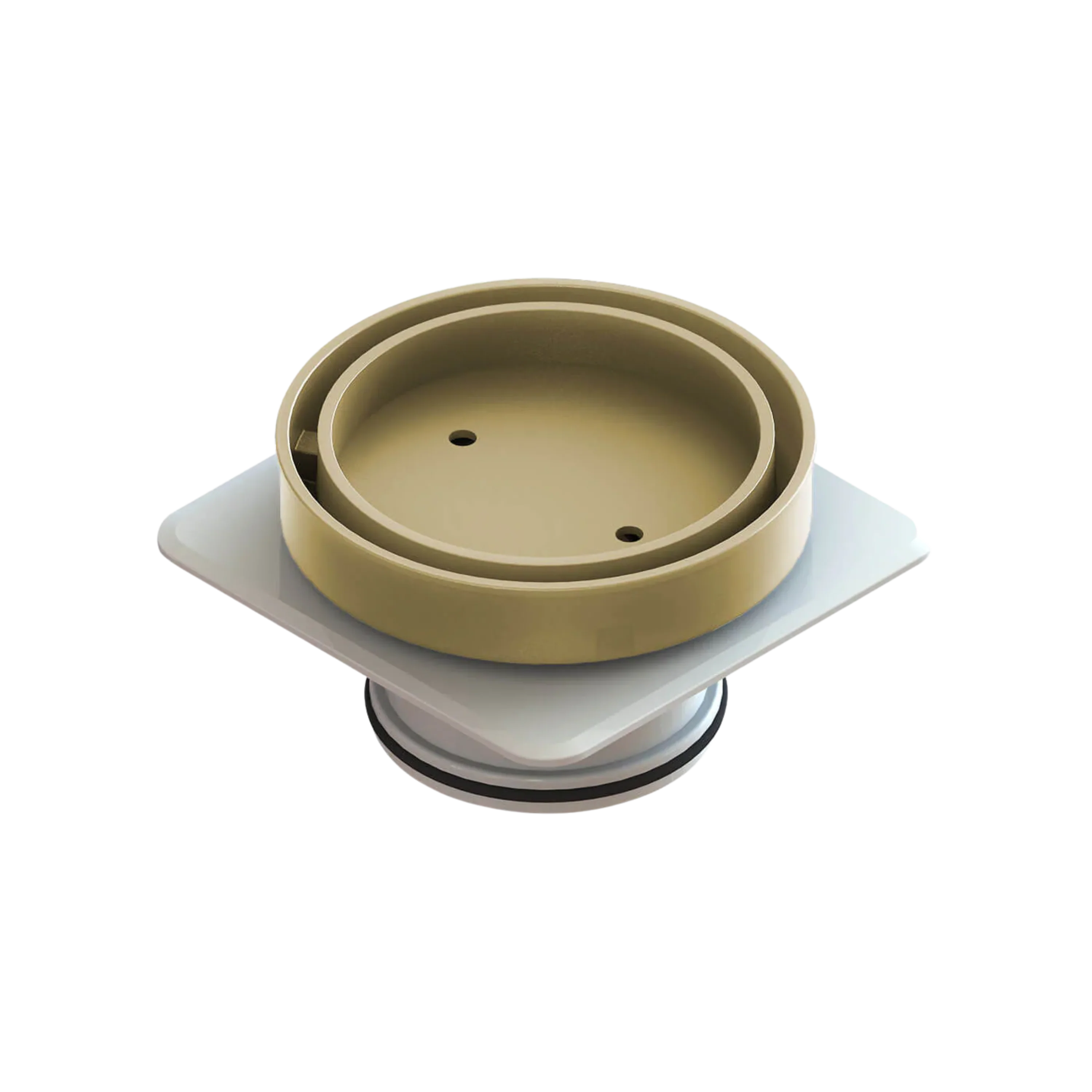 Floor Waste Bermuda Mega Round 80mm Brushed Gold