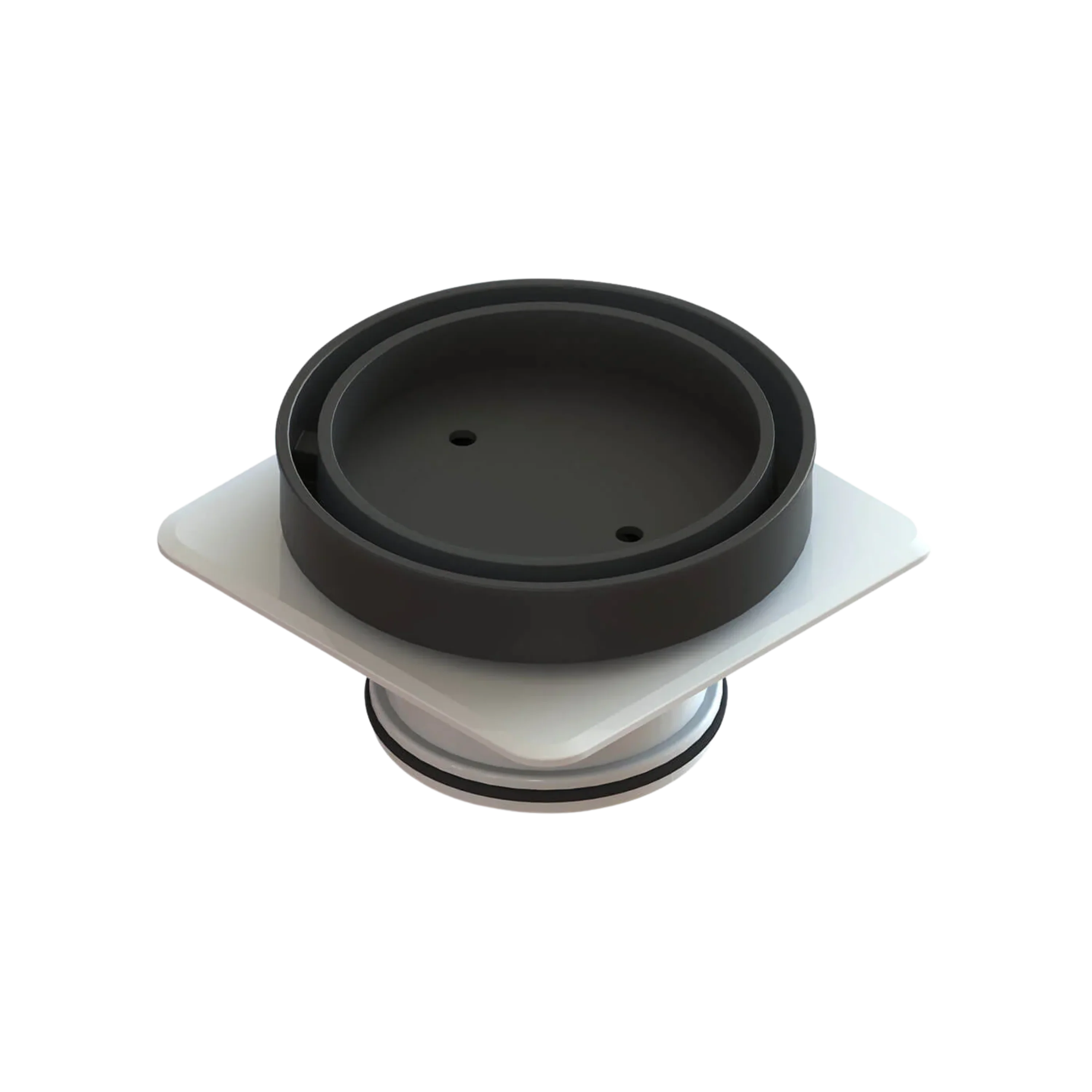 Floor Waste Bermuda Mega Round 80mm Matte Black