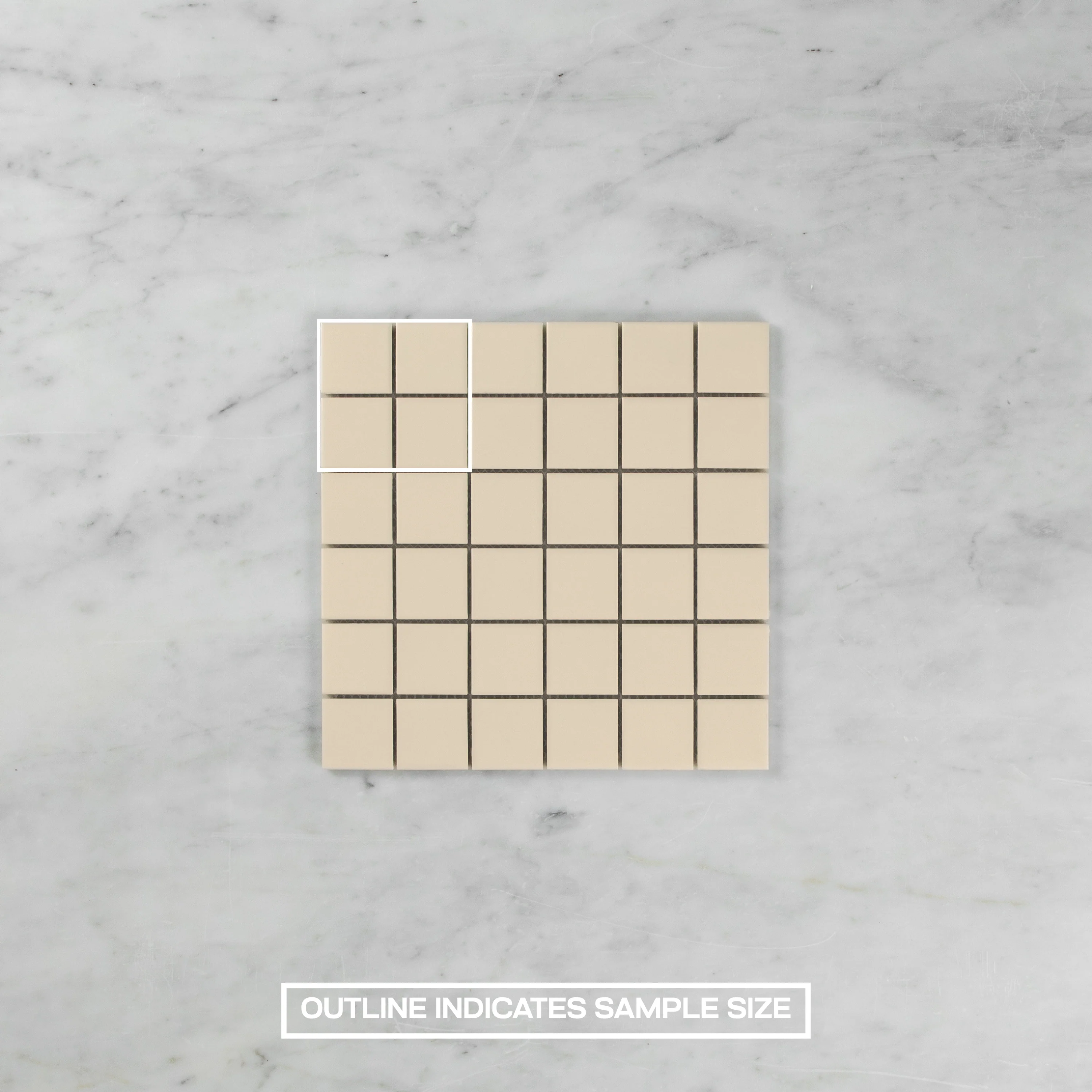 Ivory Cream Matte 48 x 48 Mosaic - Image 4