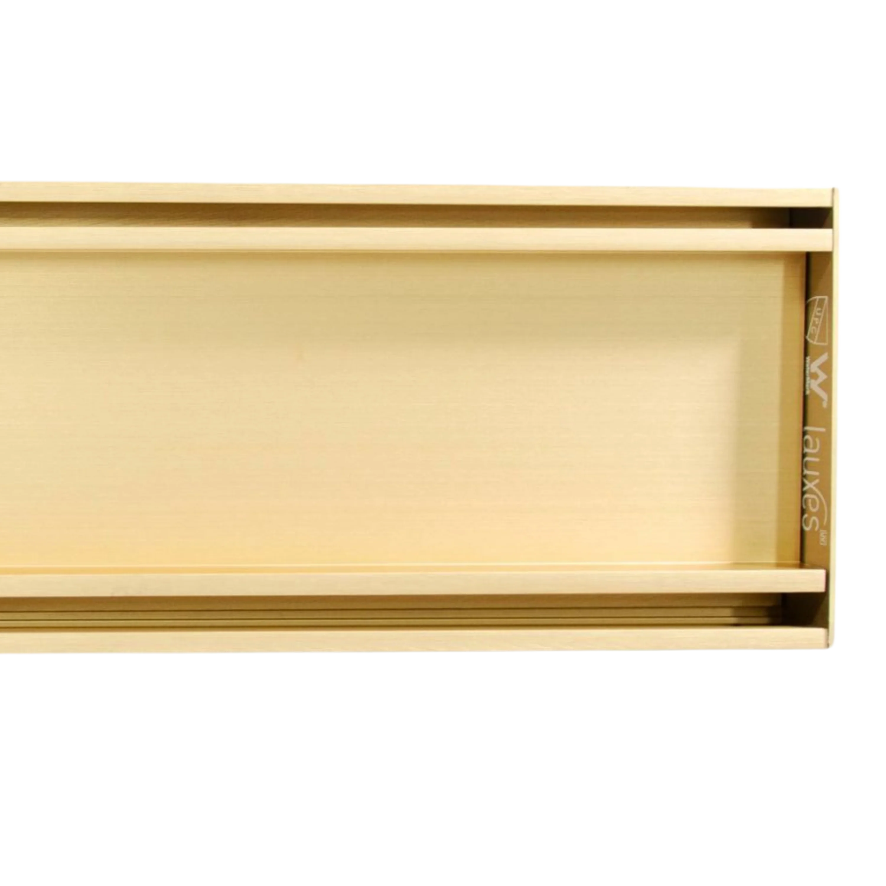 Lauxes Aluminium Matte Gold Slimline Tile Insert 100mm x 21mm - Image 3