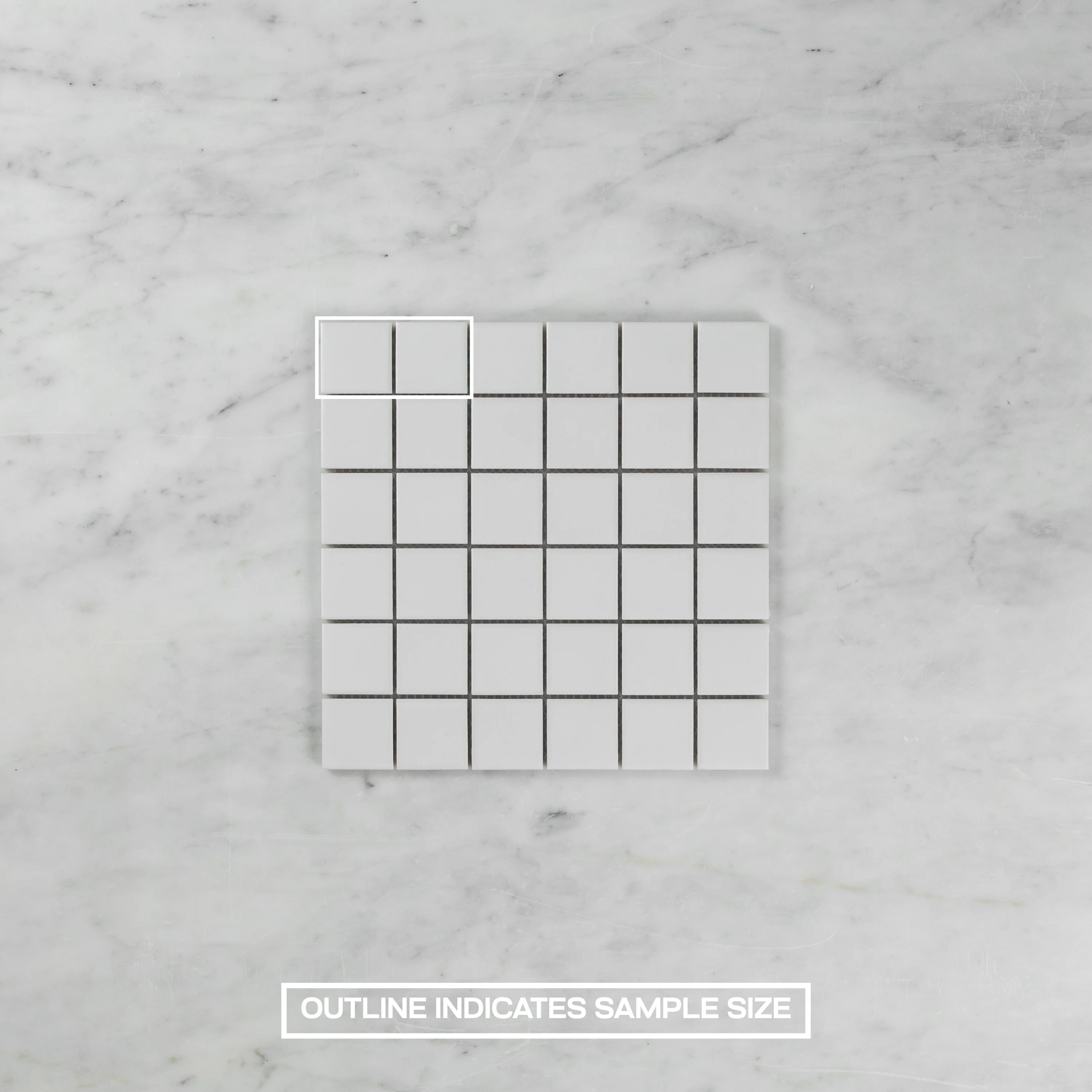 White Matte 48 x 48 Mosaic - Image 7