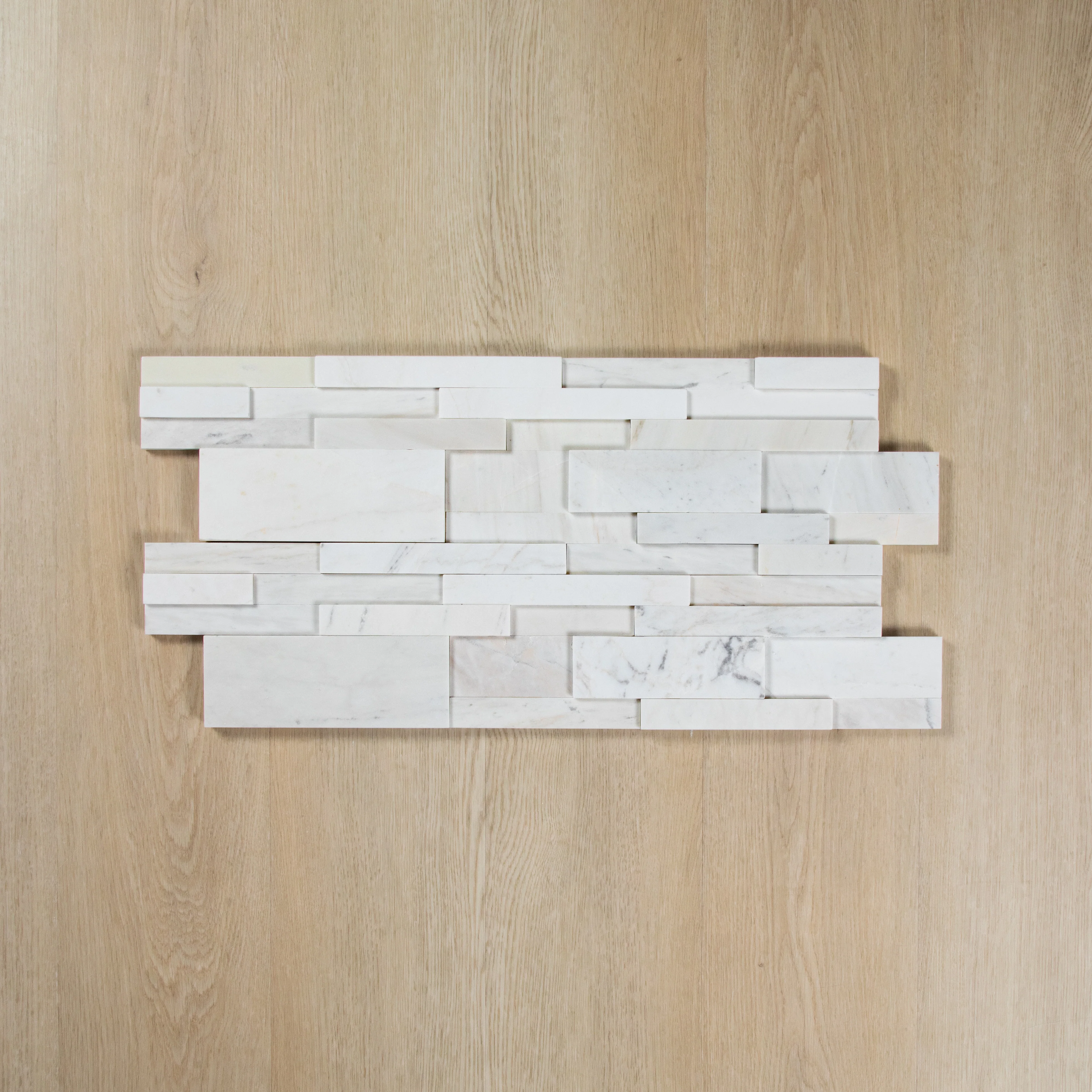 Milky White Honed Ledger Stone