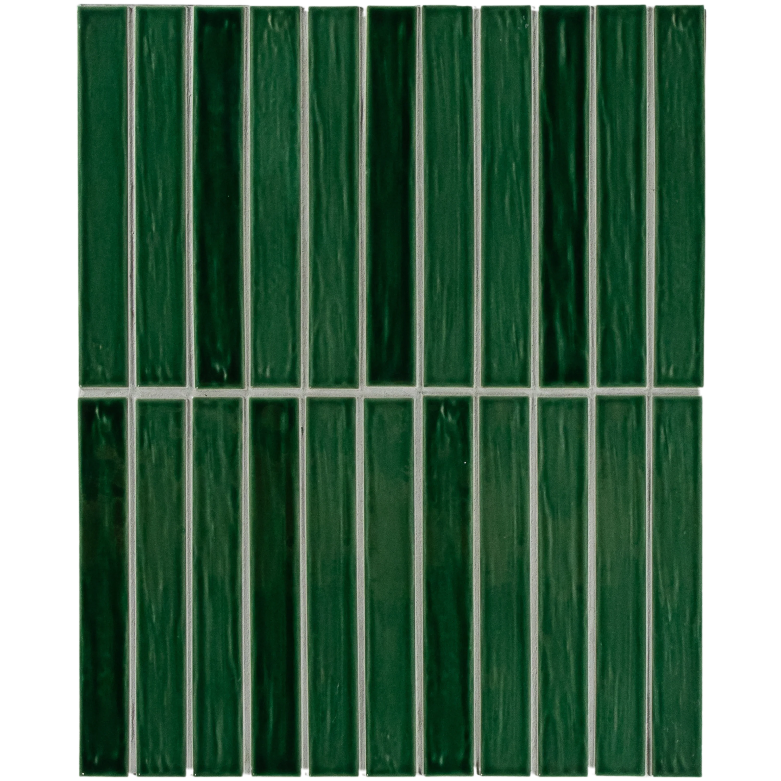 Porcelain Dark Green Glossy Mosaic - Image 3