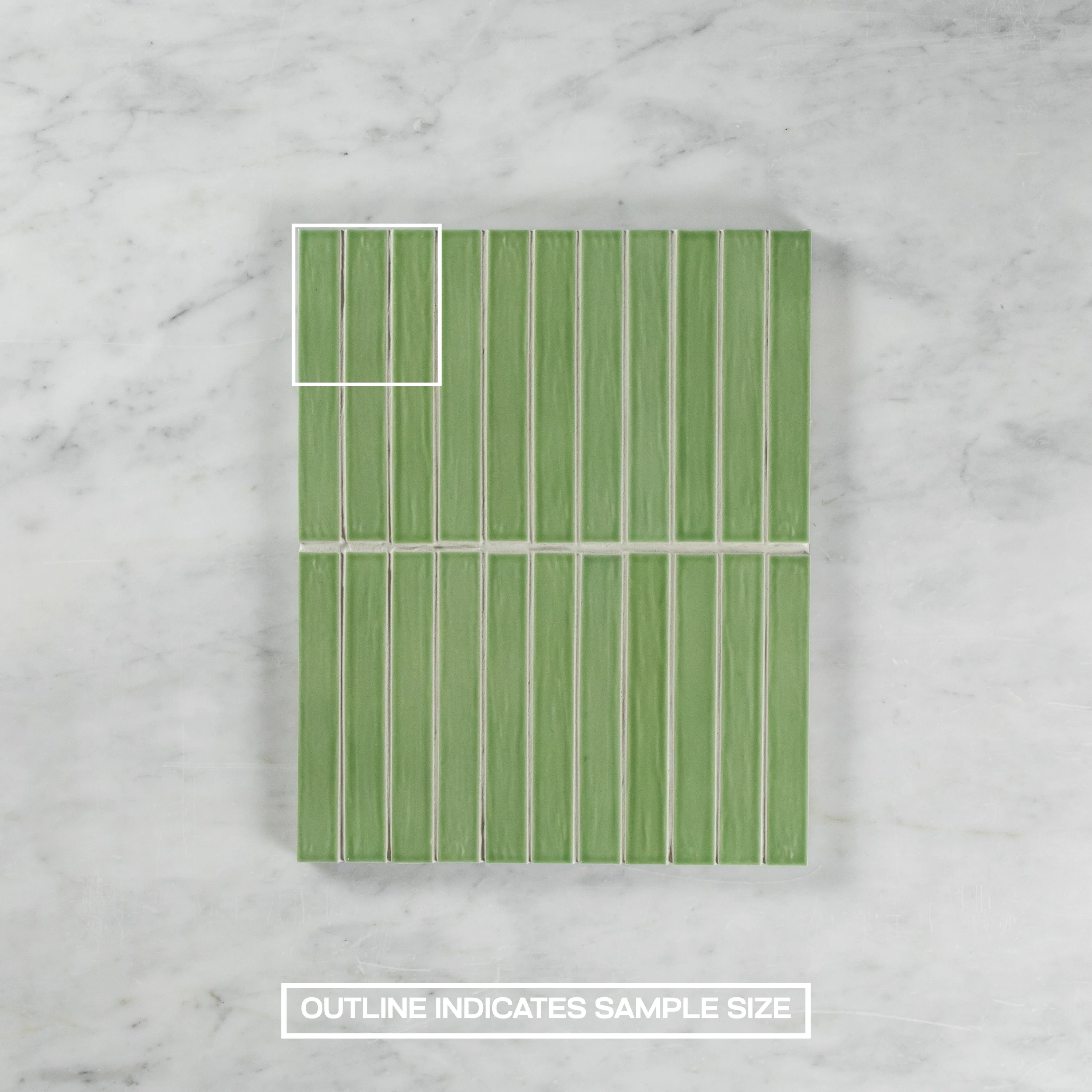 Porcelain Light Green Glossy Mosaic - Image 4