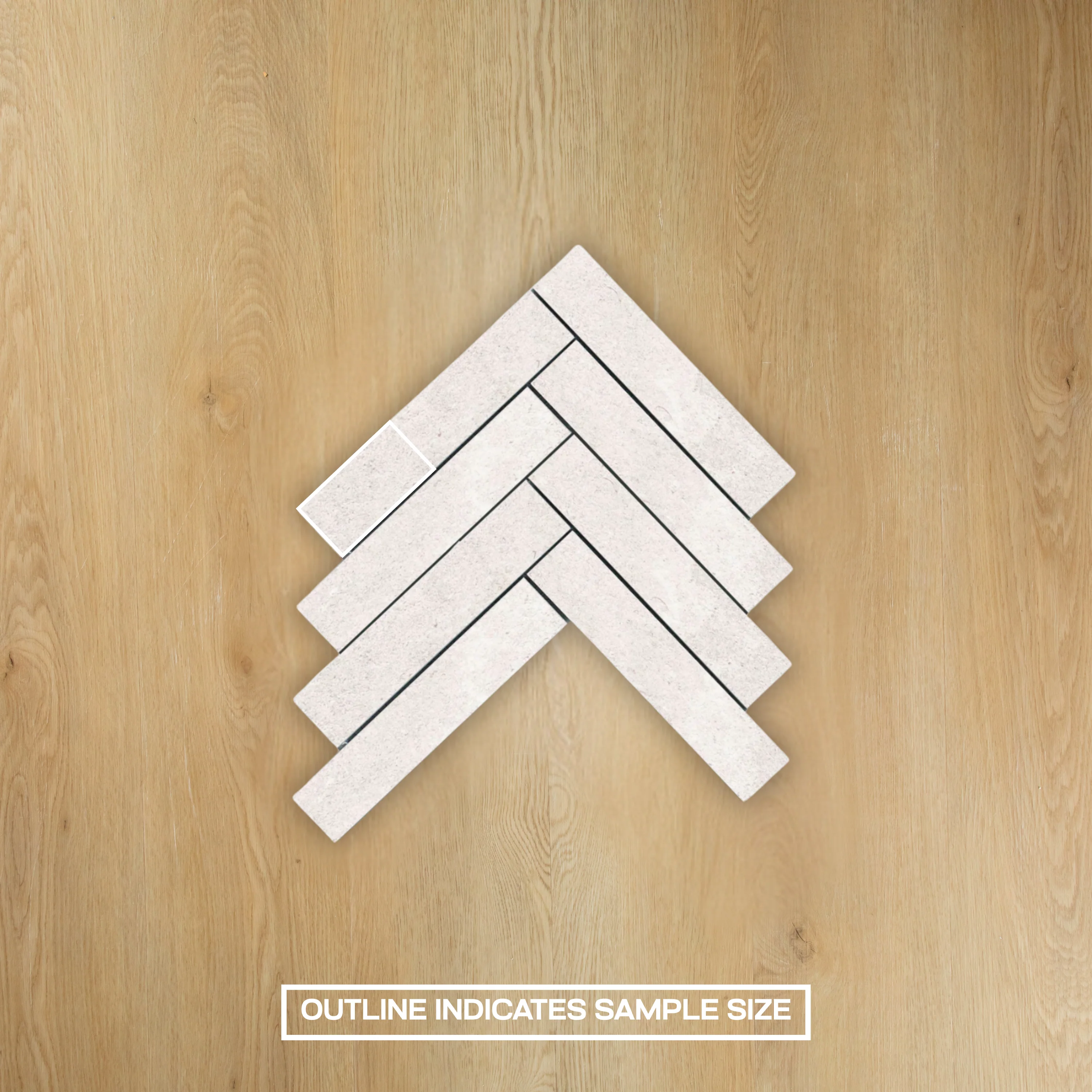Provence Bianco Herringbone Mosaic - Image 2
