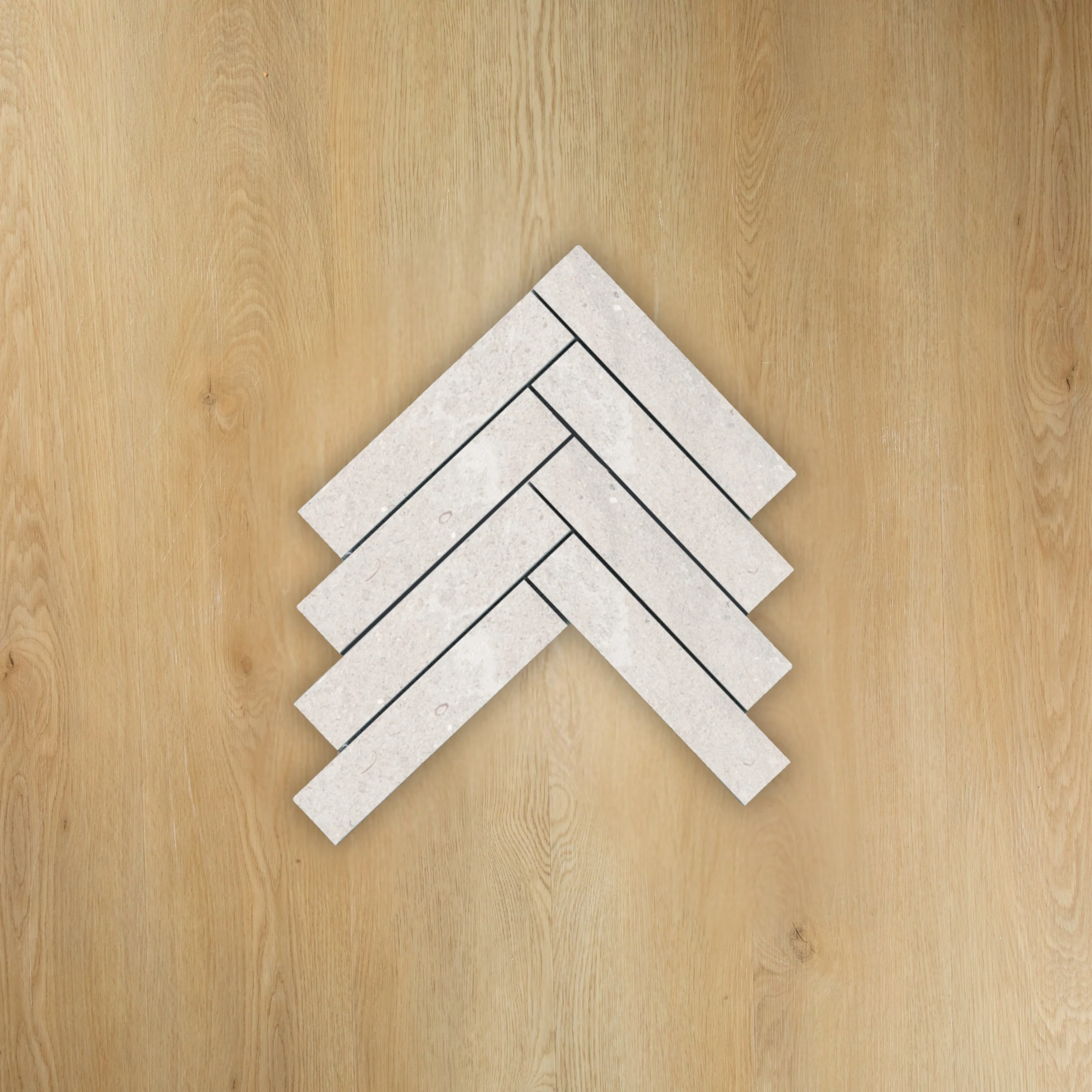 Provence Pearl Herringbone Mosaic