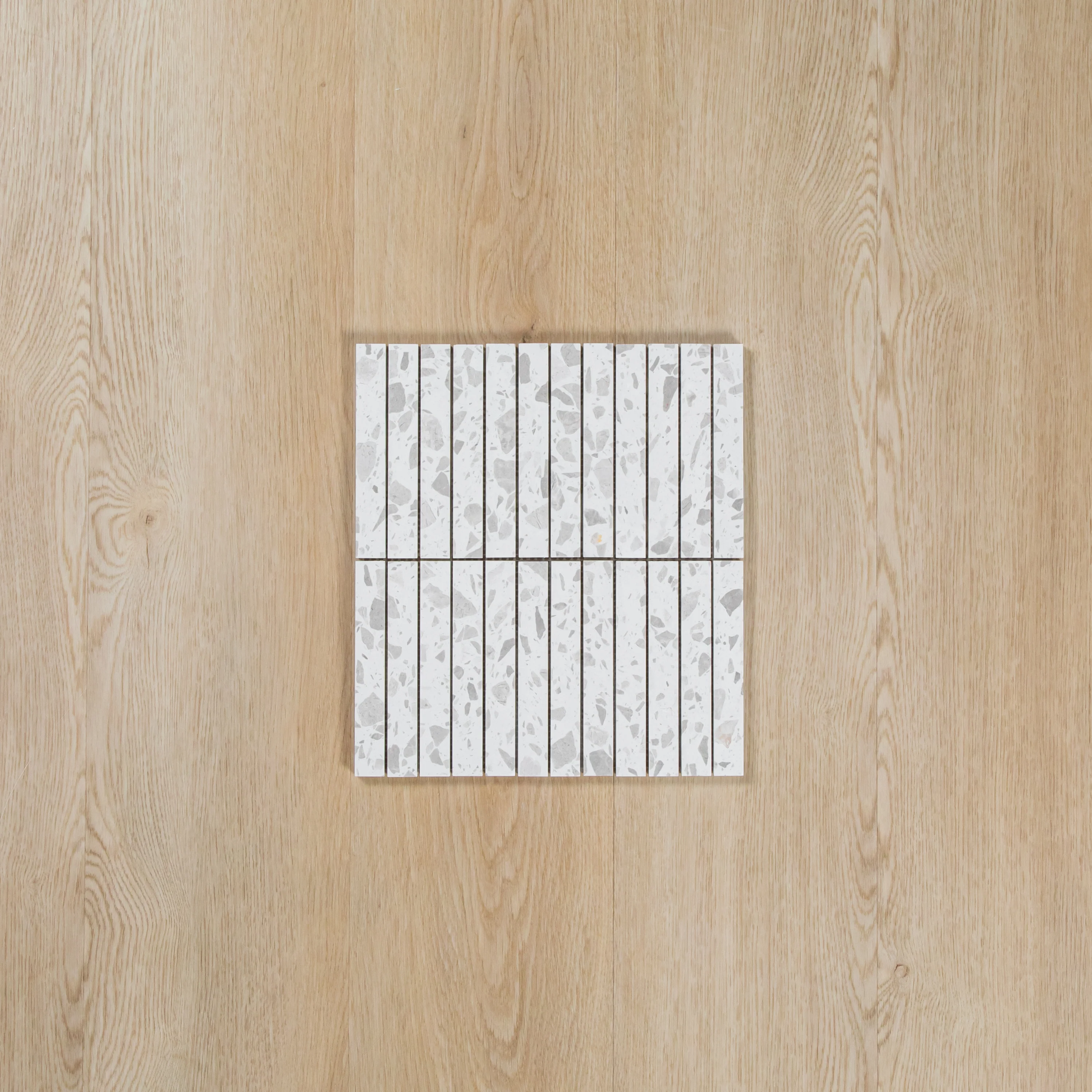 Terrazzo Grey Honed Pumice Kit Kat Mosaic