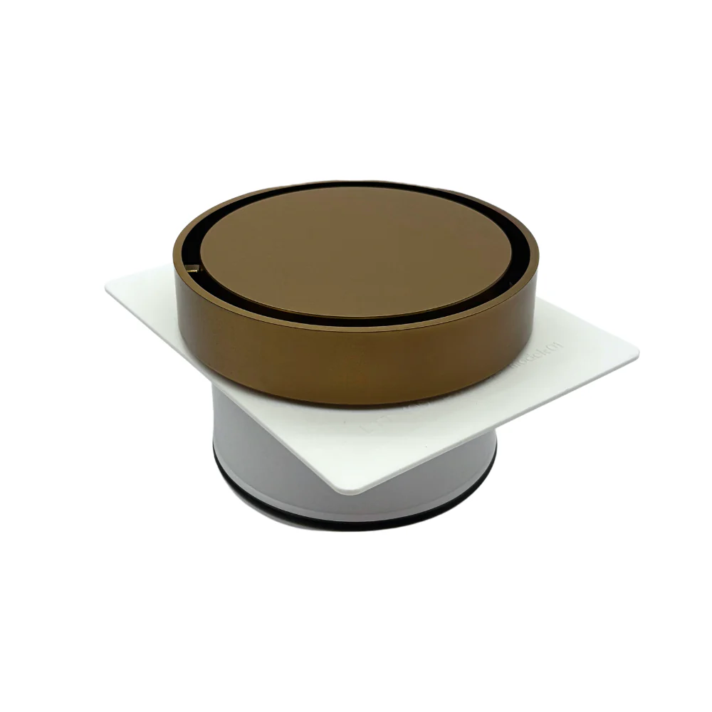 Tile Insert Round Drain Copper: Pop Waste 120 x 80mm