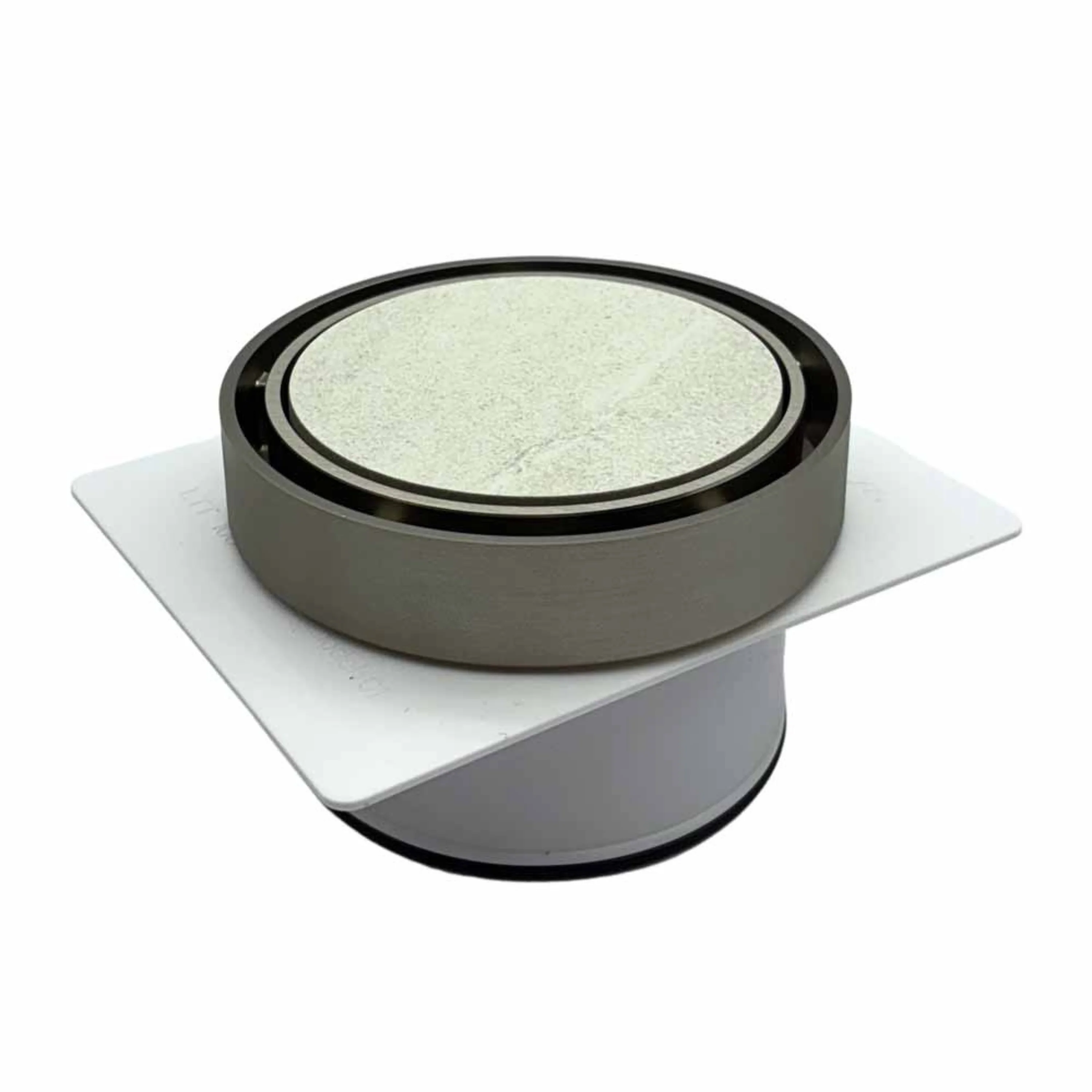 Tile Insert Round Gun Metal Floor Drain 120 x 80mm - Image 3