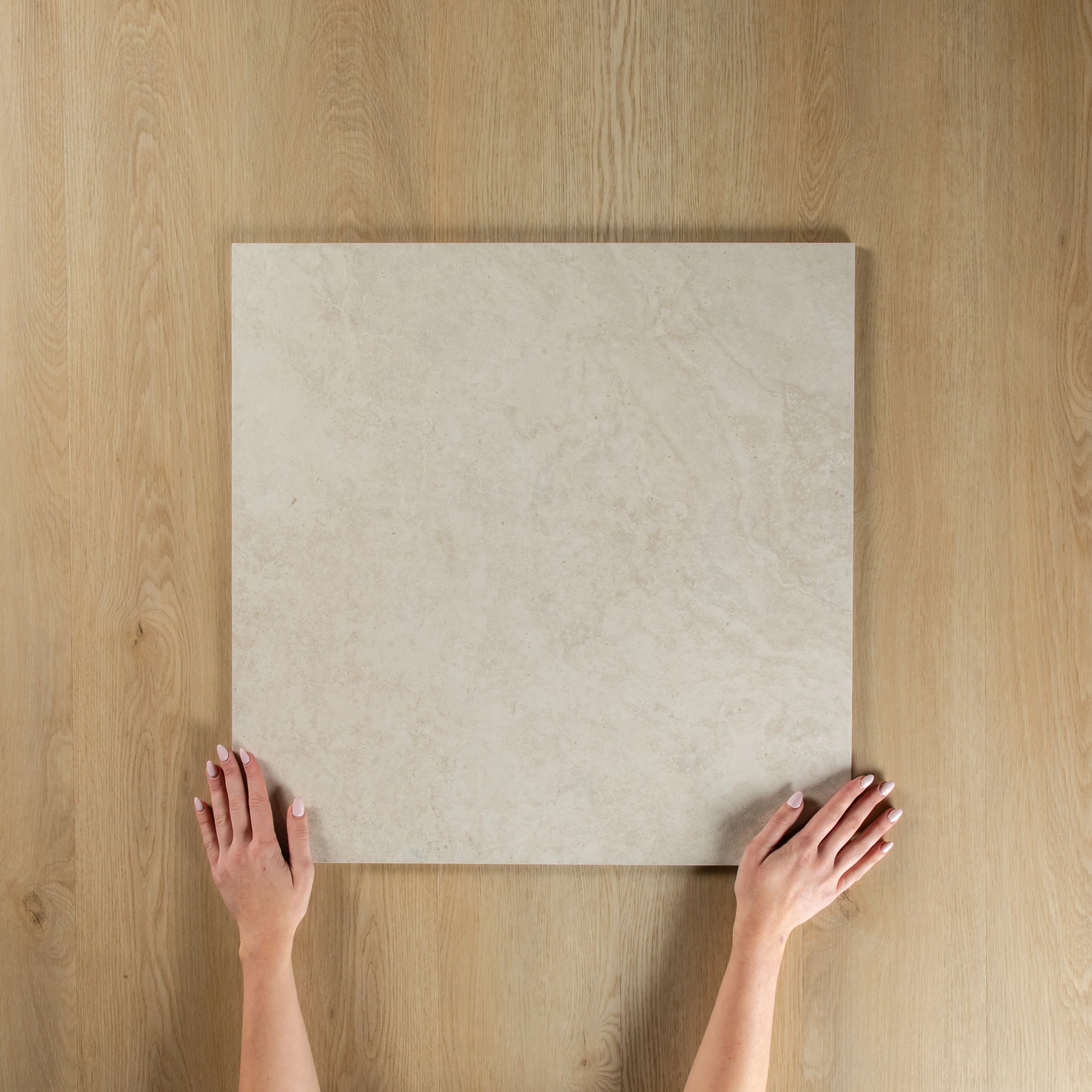 Travertine Cross Cut White + Chevron White - Image 4