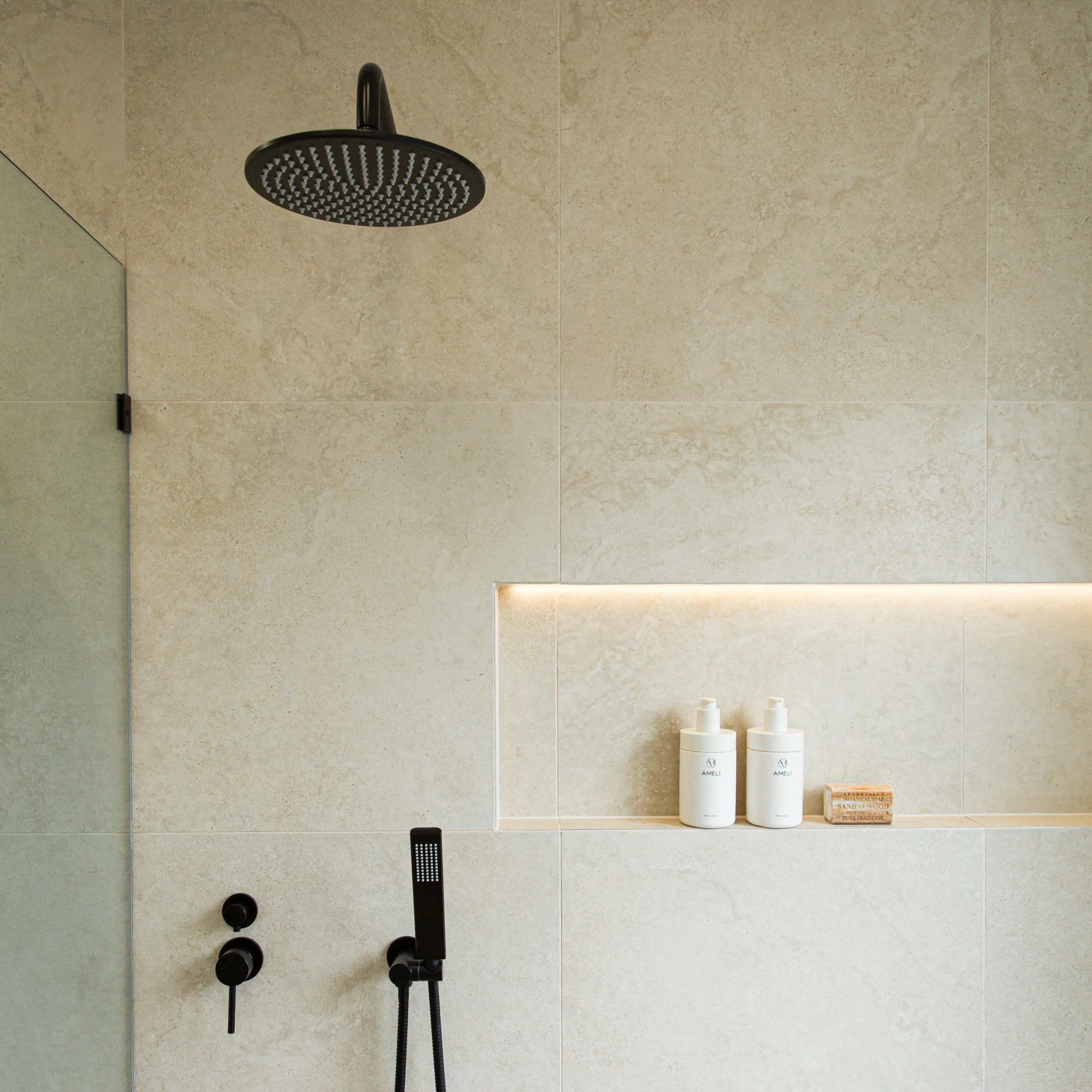 Travertine Cross Cut White Matte - Image 2