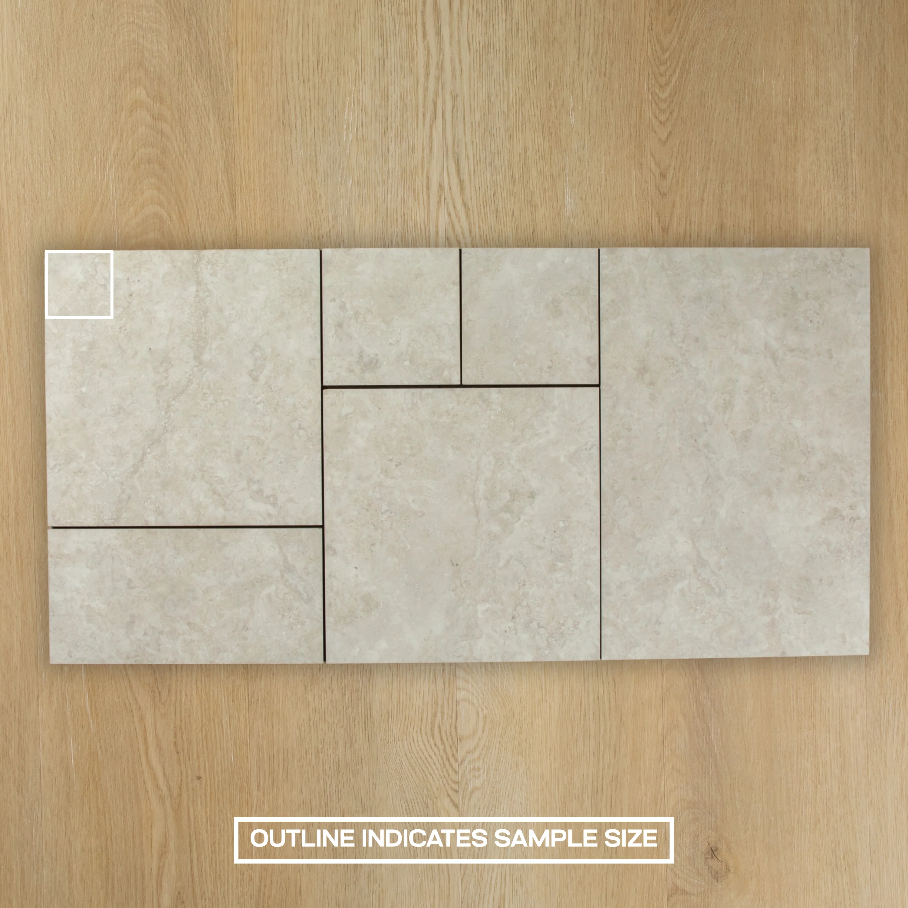 Travertine Stone Silver French Pattern In Out - Image 4