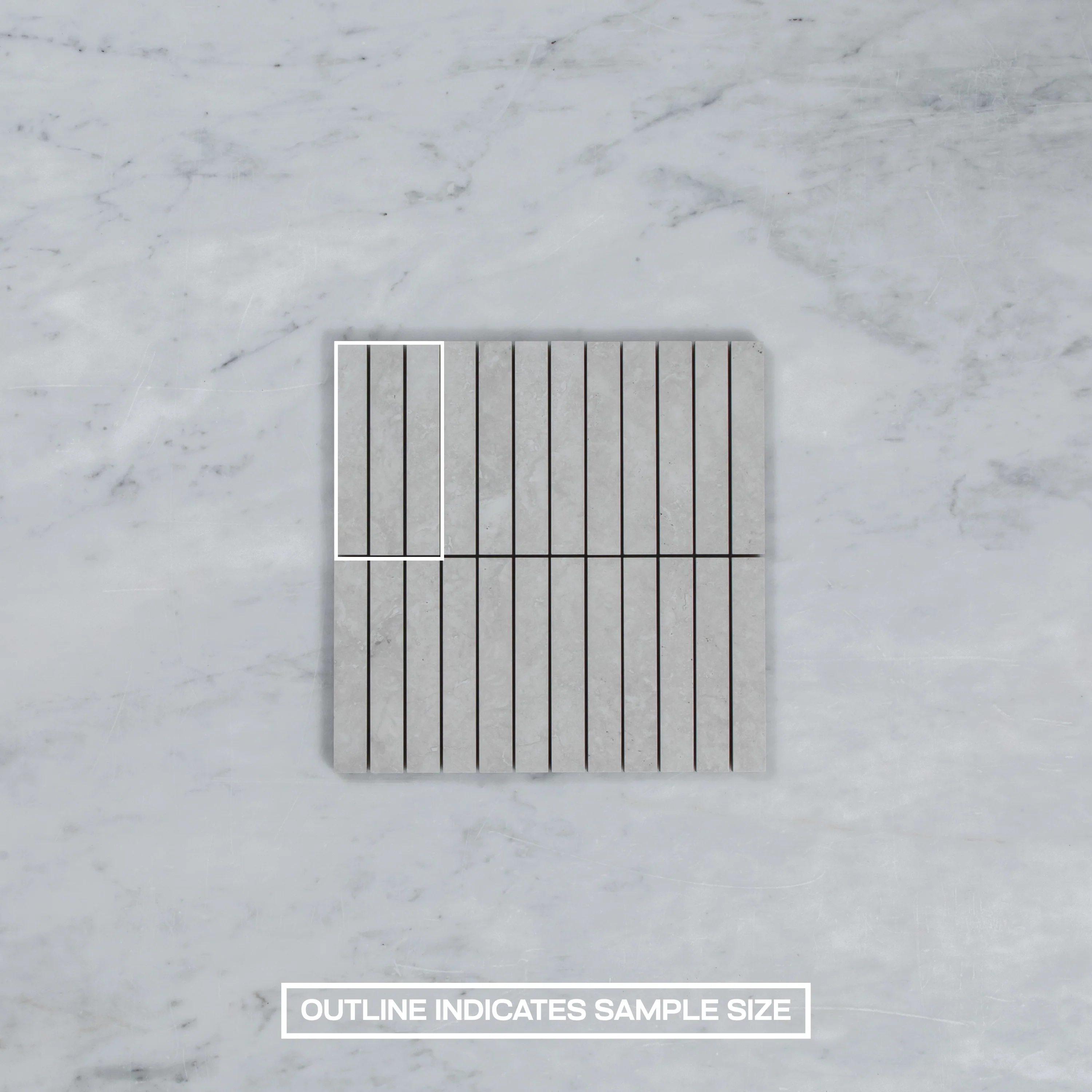Vent Bianco Matte Finger Mosaic - Image 4