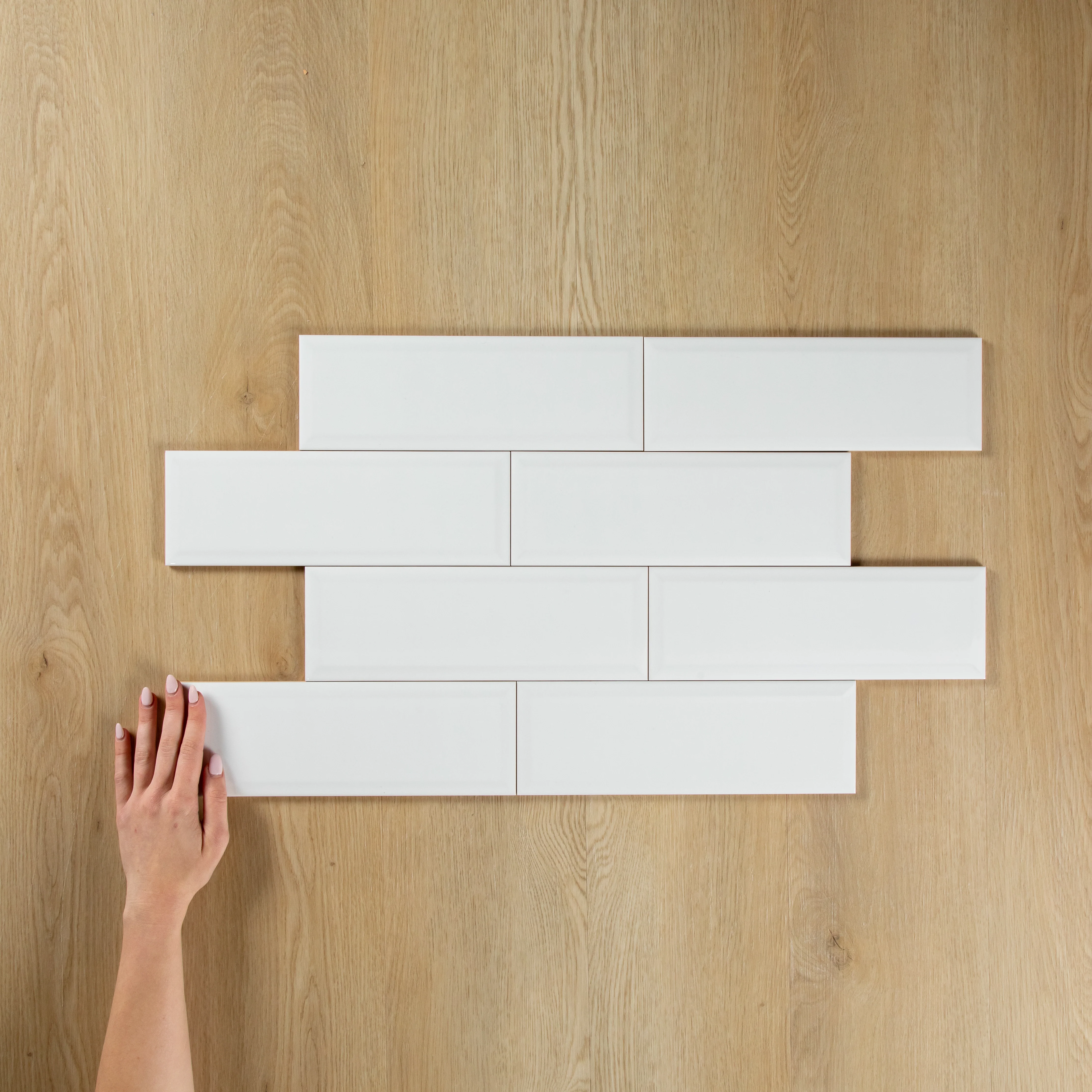 White Gloss Subway Pressed Edge - Image 6