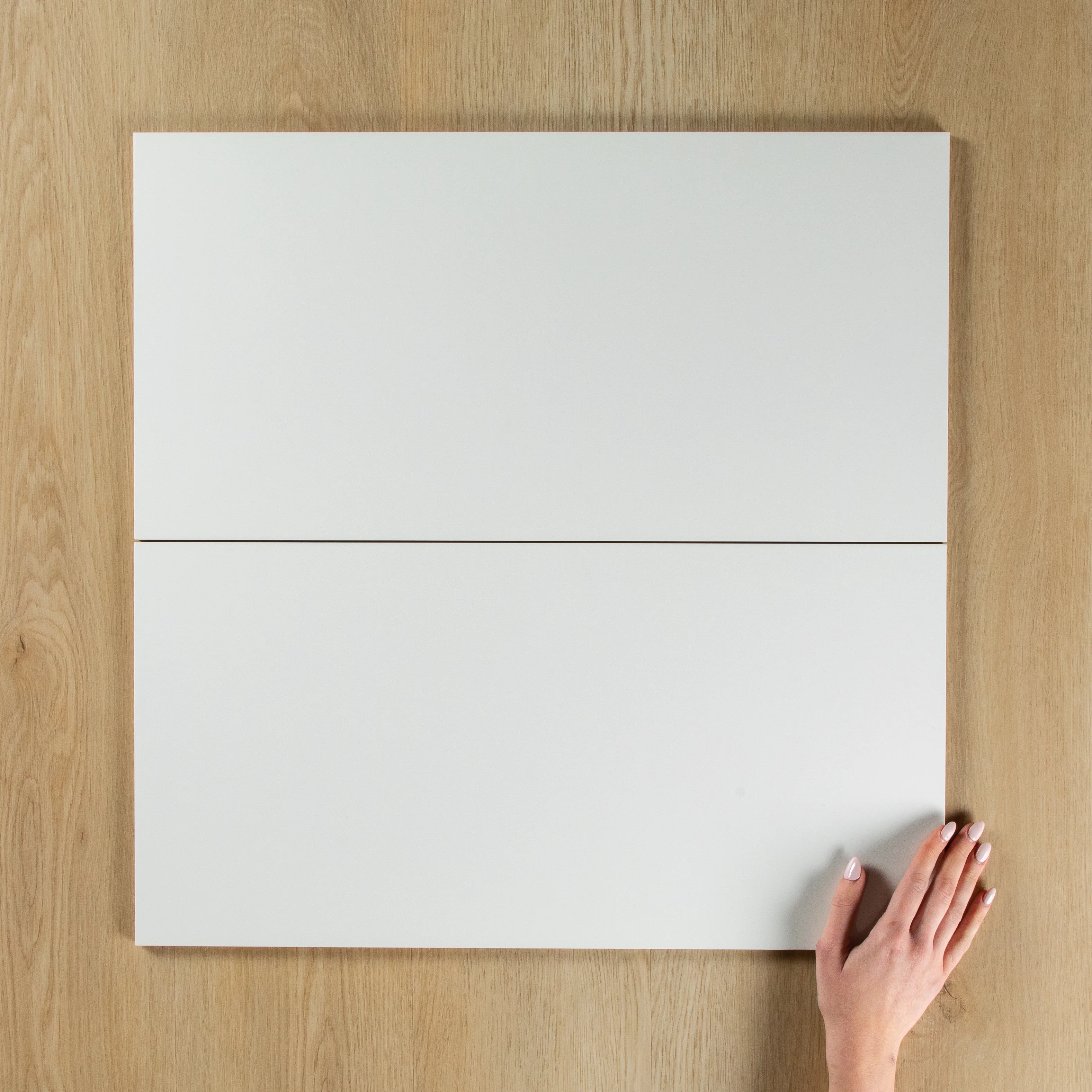 White Matte Pressed Edge