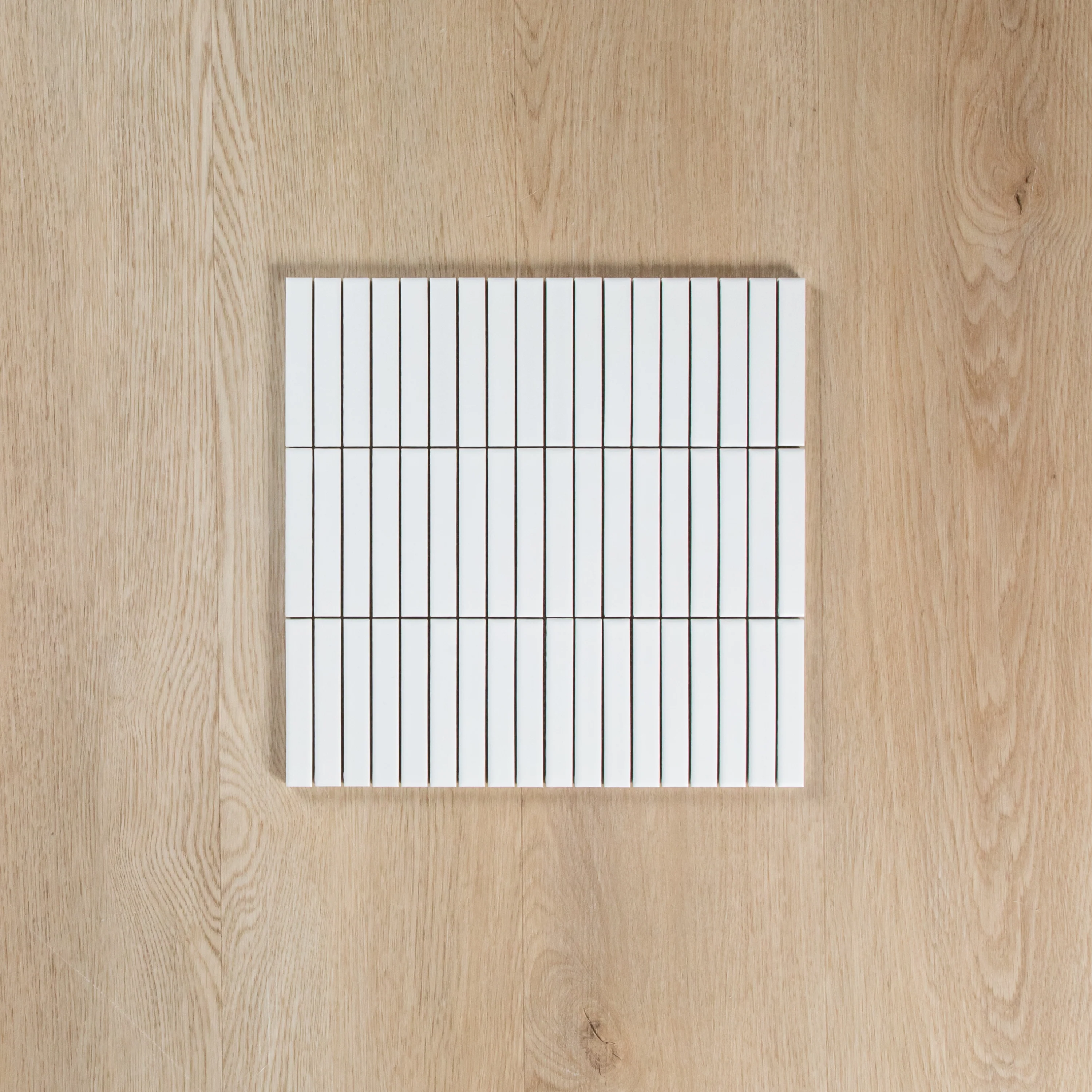 White Satin Porcelain Kit Kat Mosaic - Image 2