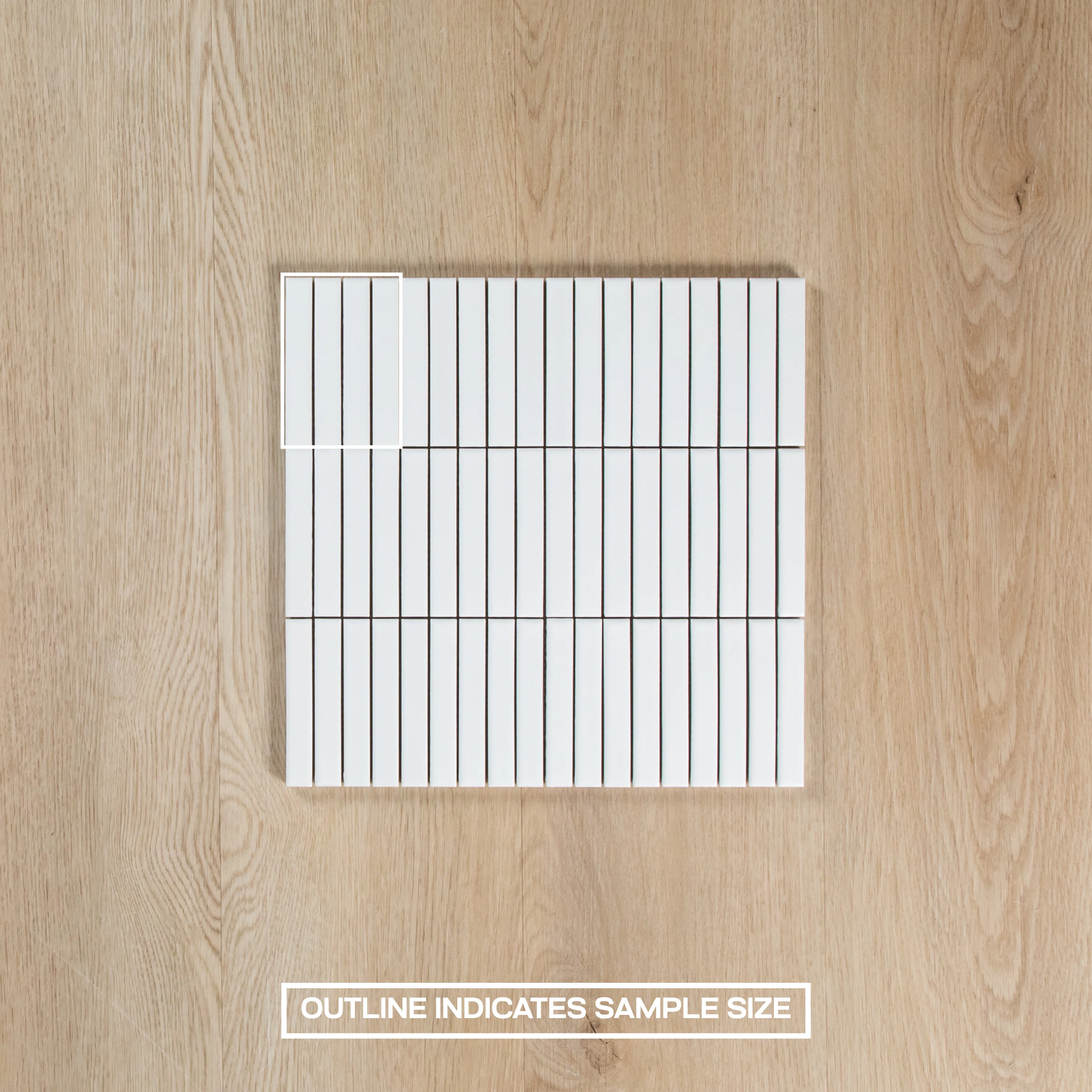 White Satin Porcelain Kit Kat Mosaic - Image 4